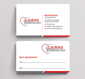 Business Card Design by Graphixpointt for Cairns Cardiology | Design: #34579652