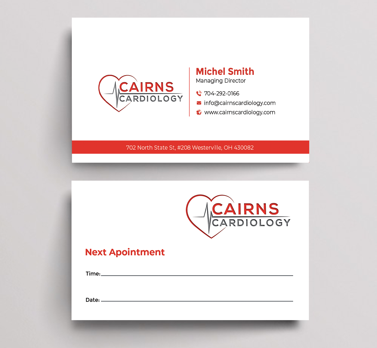 Business Card Design by Graphixpointt for Cairns Cardiology | Design #34579817