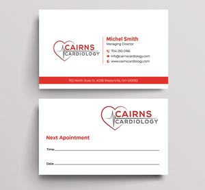Business Card Design by Graphixpointt for Cairns Cardiology | Design: #34579817