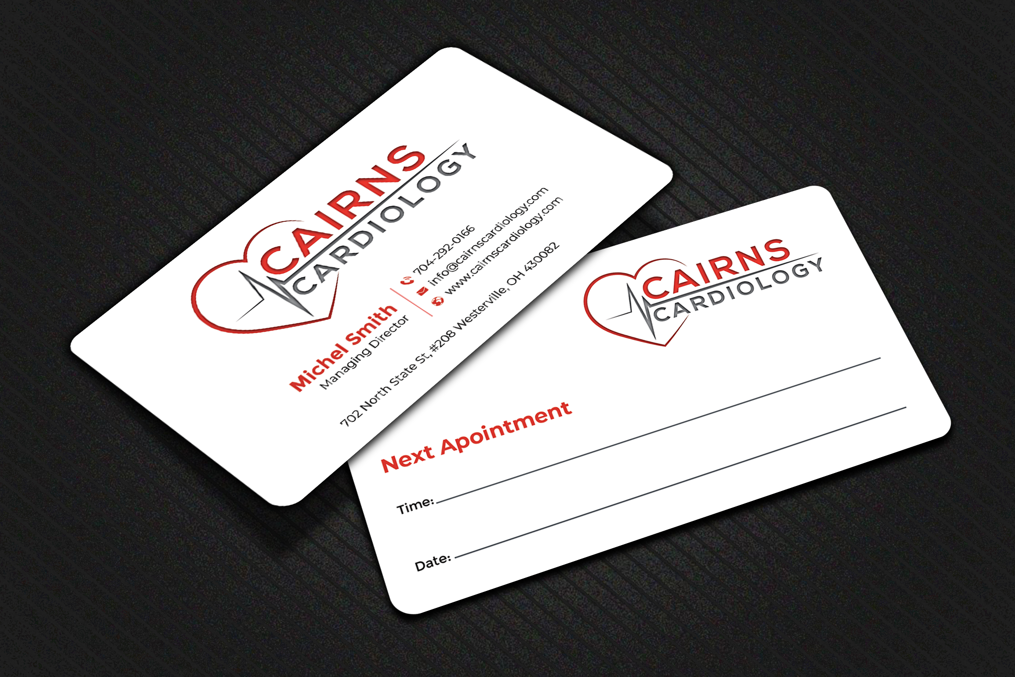 Business Card Design by Graphixpointt for Cairns Cardiology | Design #34579820