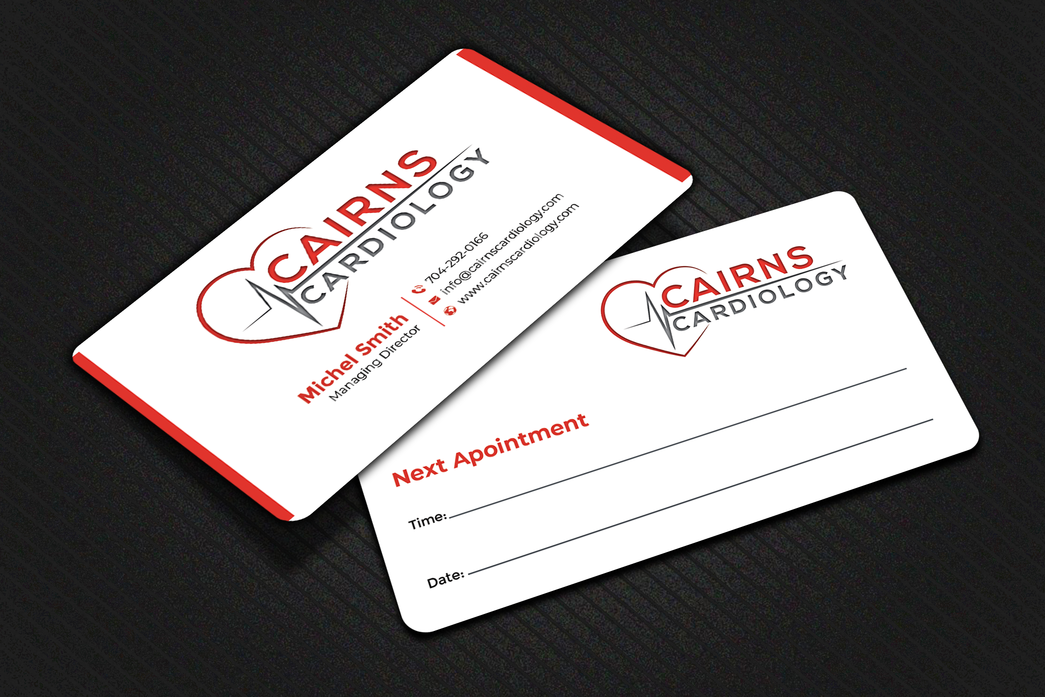 Business Card Design by Graphixpointt for Cairns Cardiology | Design #34579847