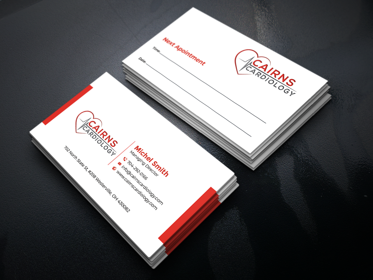 Visitenkarten-Design von Graphixpointt für Cairns Cardiology | Design #34580525