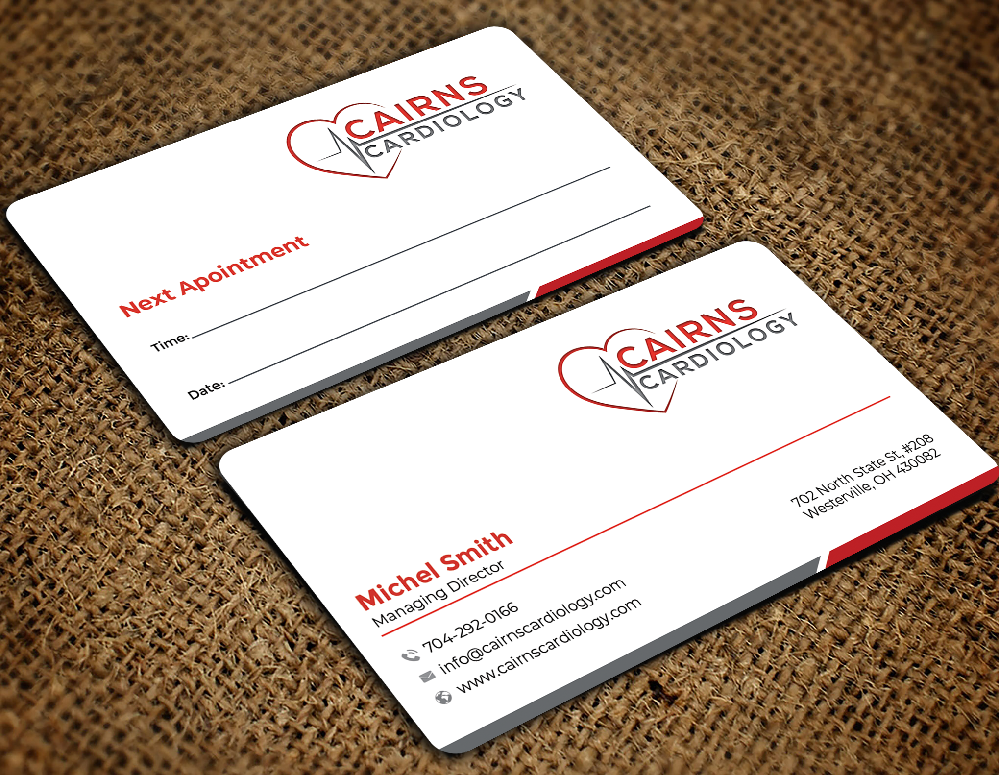 Business Card Design by Graphixpointt for Cairns Cardiology | Design #34580783