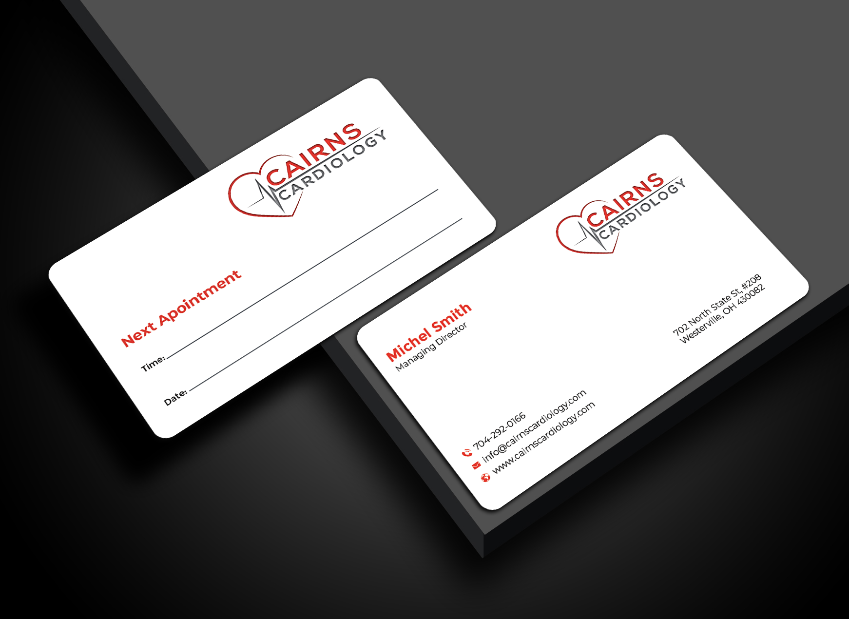 Business Card Design by Graphixpointt for Cairns Cardiology | Design #34580886