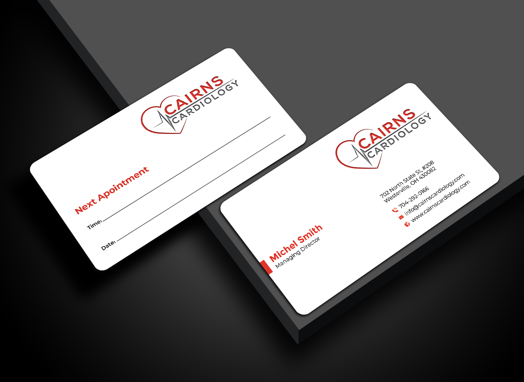 Business Card Design by Graphixpointt for Cairns Cardiology | Design #34580902