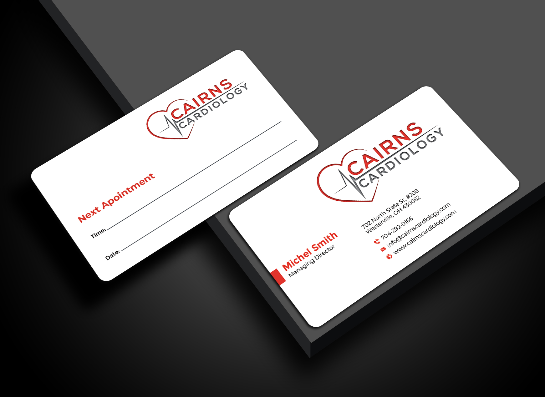 Business Card Design by Graphixpointt for Cairns Cardiology | Design #34580903