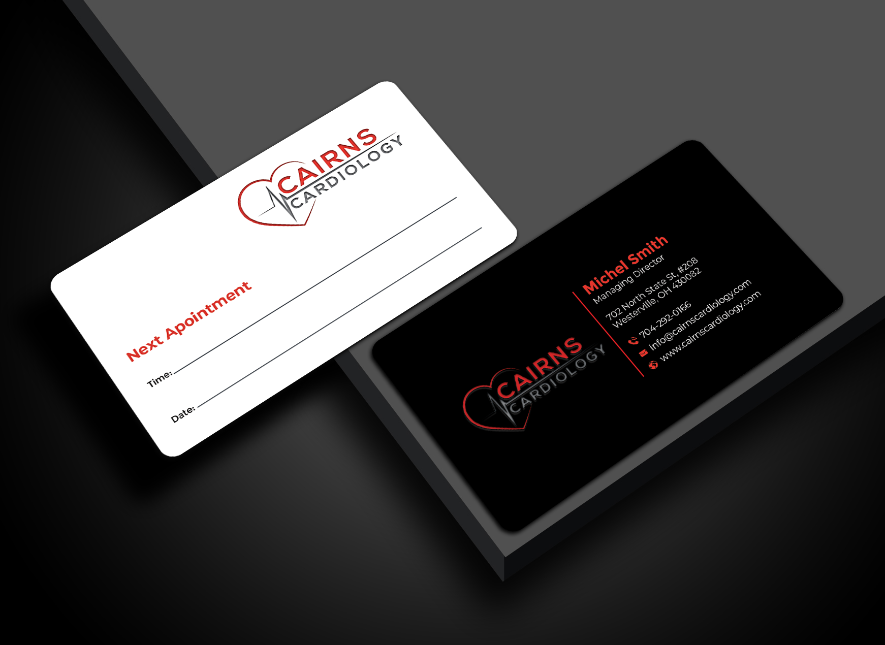 Visitenkarten-Design von Graphixpointt für Cairns Cardiology | Design #34581934