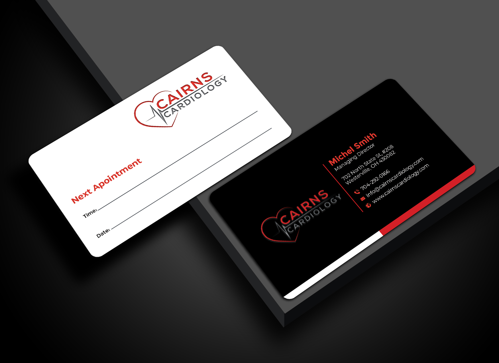 Visitenkarten-Design von Graphixpointt für Cairns Cardiology | Design #34581935