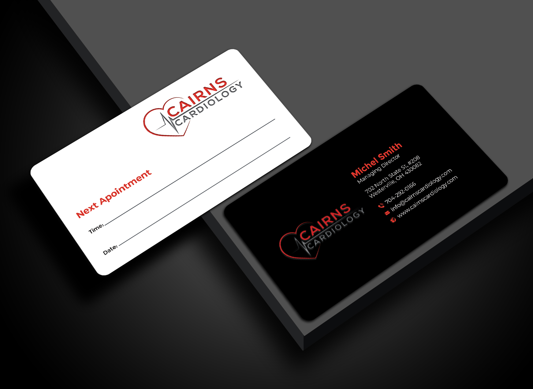 Business Card Design by Graphixpointt for Cairns Cardiology | Design #34581938
