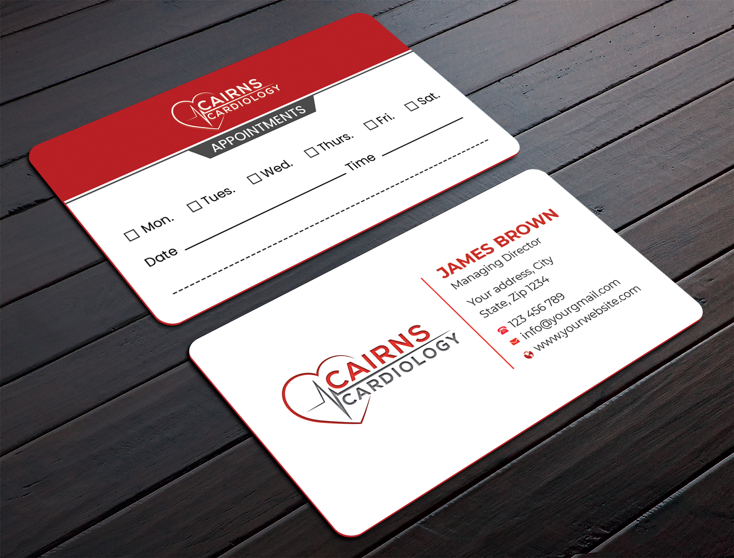 Business Card Design by Expert Bappy for Cairns Cardiology | Design #34592166