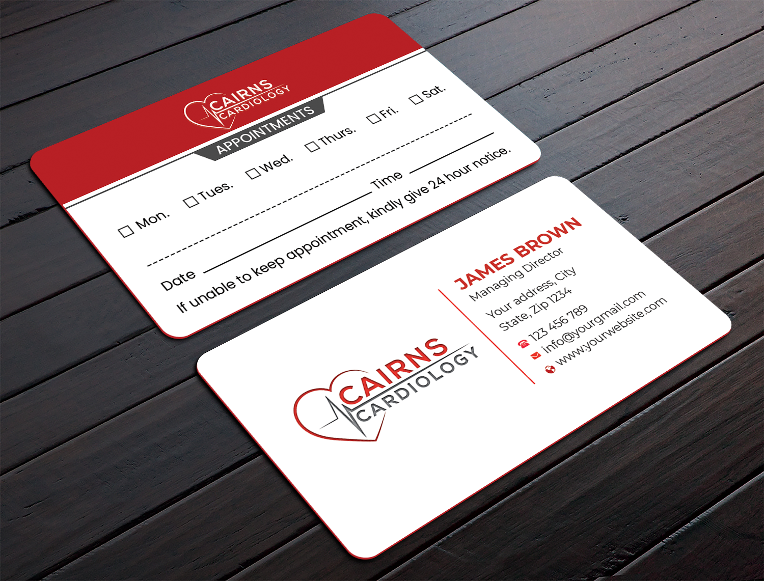 Business Card Design by Expert Bappy for Cairns Cardiology | Design #34592199
