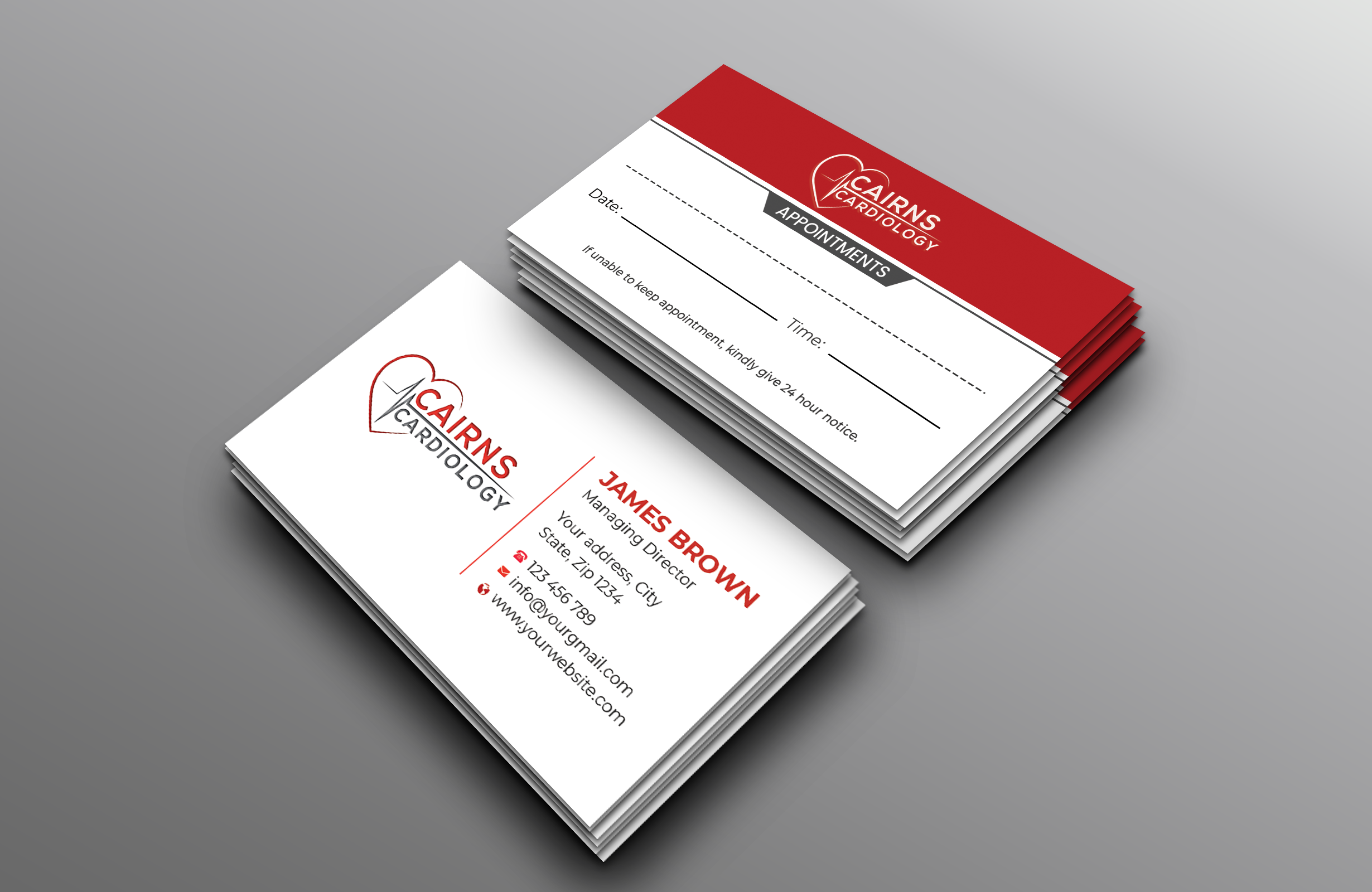 Business Card Design by Expert Bappy for Cairns Cardiology | Design #34592530