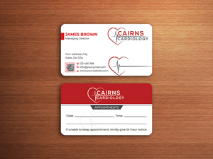 Diseño de Tarjeta de Presentación por Expert Bappy para Cairns Cardiology | Diseño: #34601062