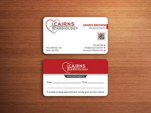 Diseño de Tarjeta de Presentación por Expert Bappy para Cairns Cardiology | Diseño: #34617496