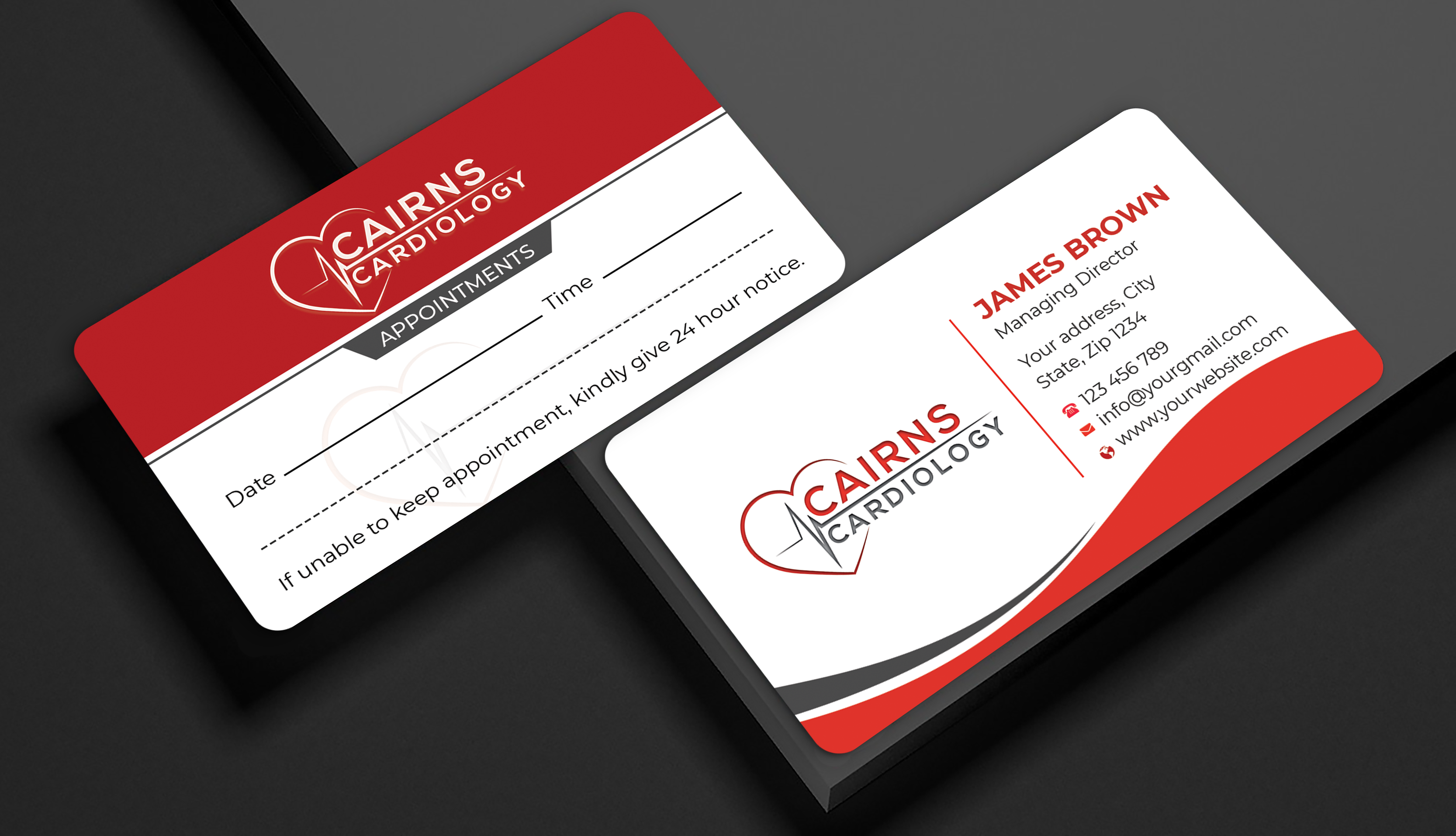 Business Card Design by Expert Bappy for Cairns Cardiology | Design #34617667