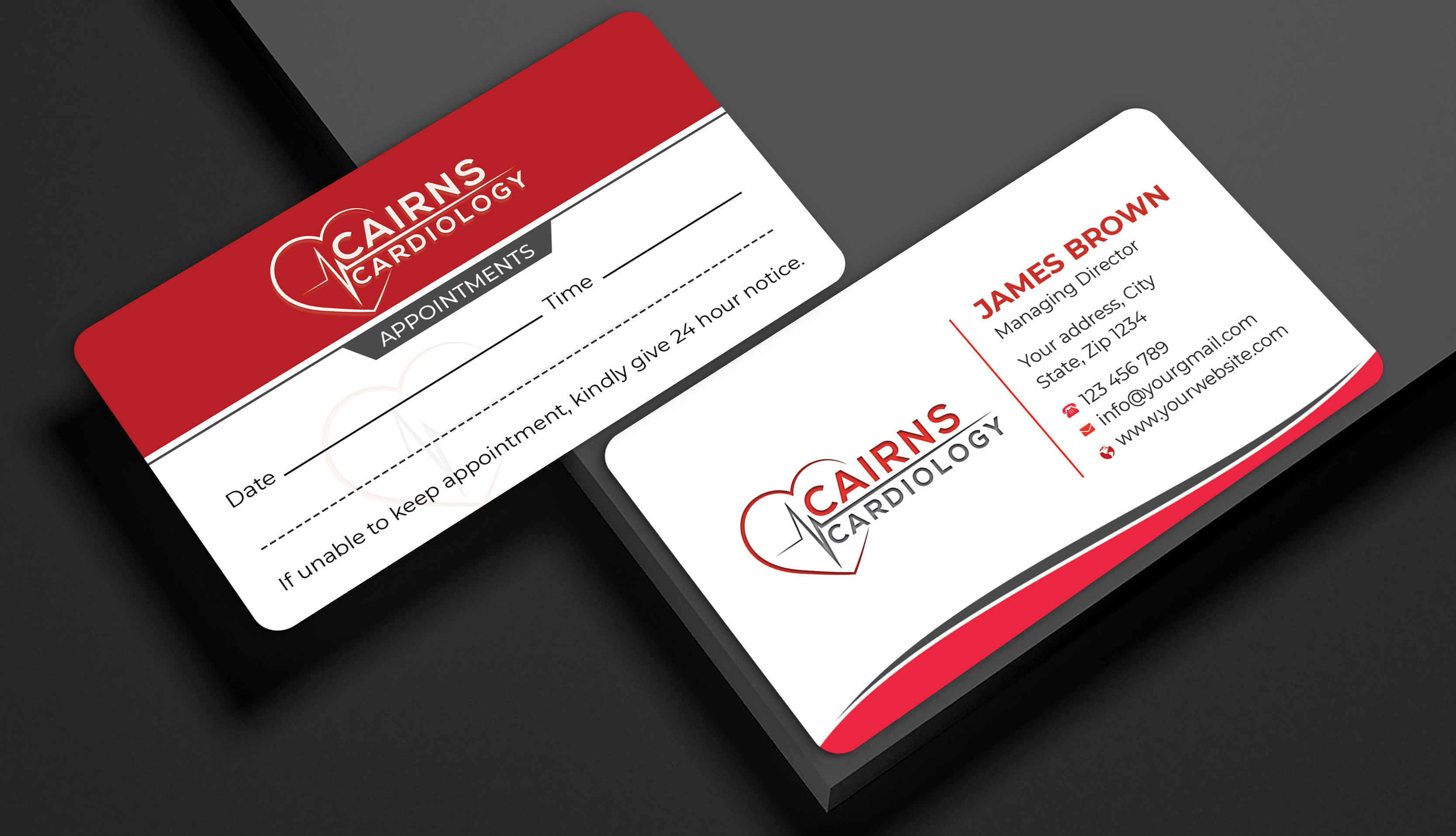Business Card Design by Expert Bappy for Cairns Cardiology | Design #34617670