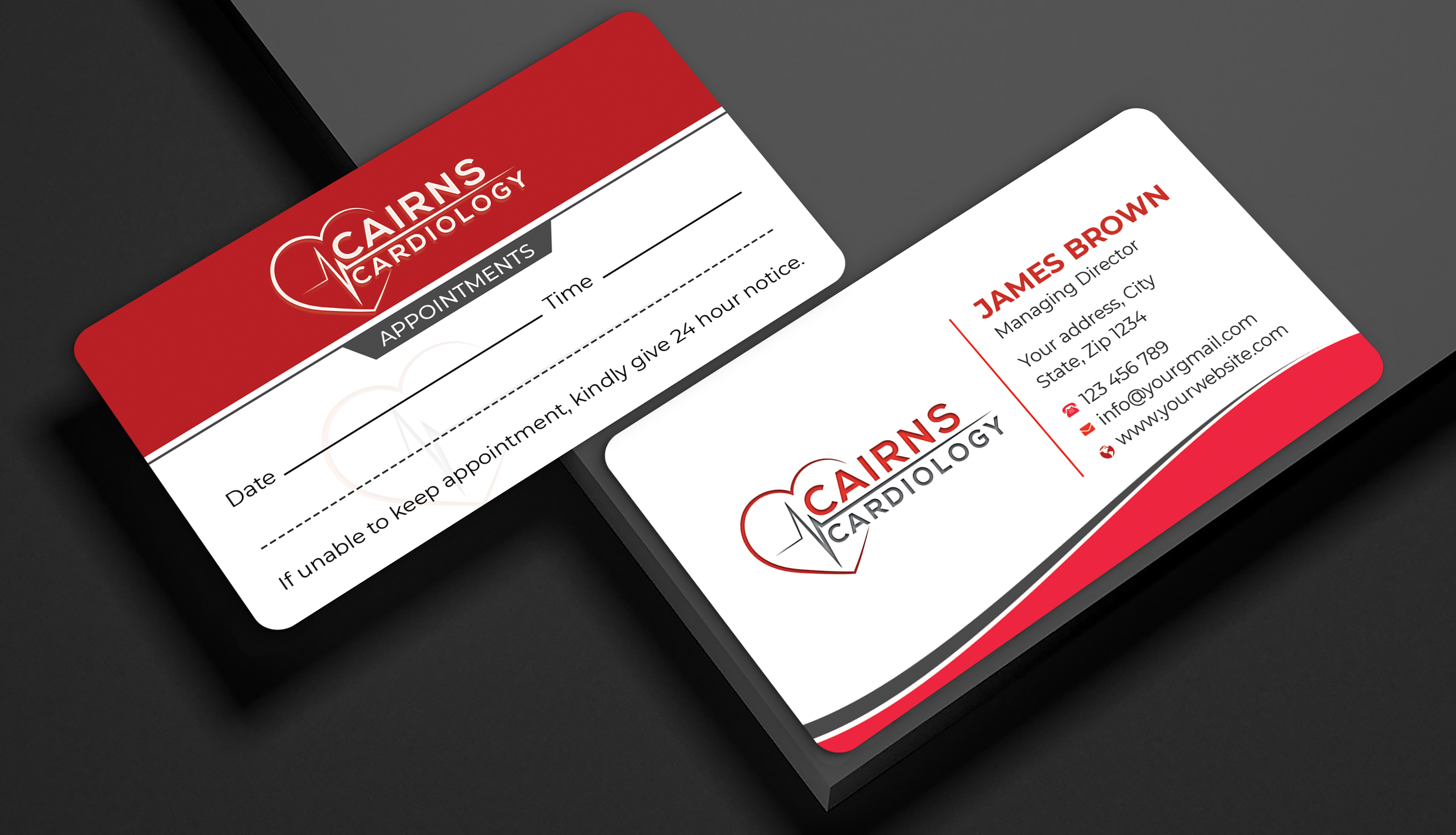 Business Card Design by Expert Bappy for Cairns Cardiology | Design #34617672