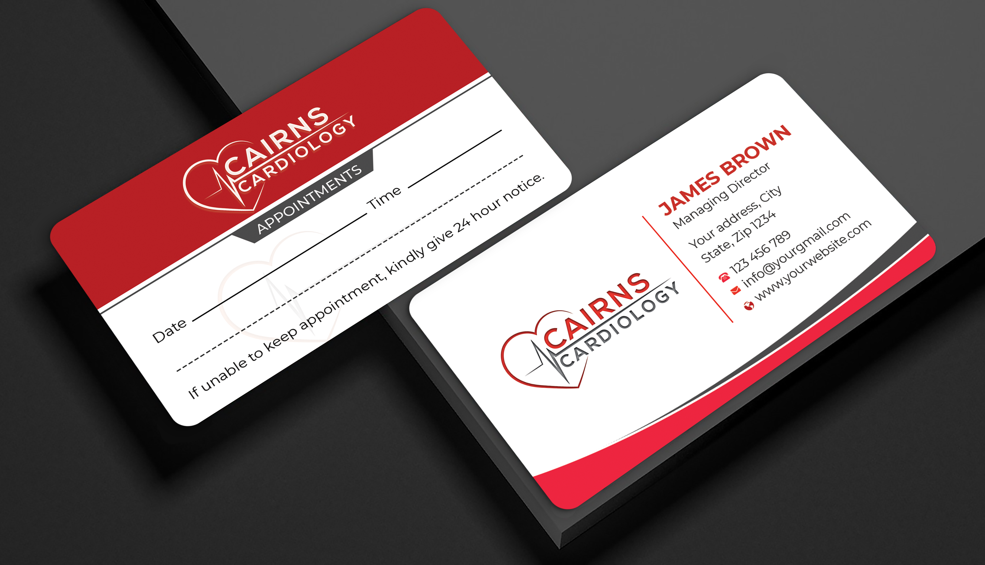Business Card Design by Expert Bappy for Cairns Cardiology | Design #34617712