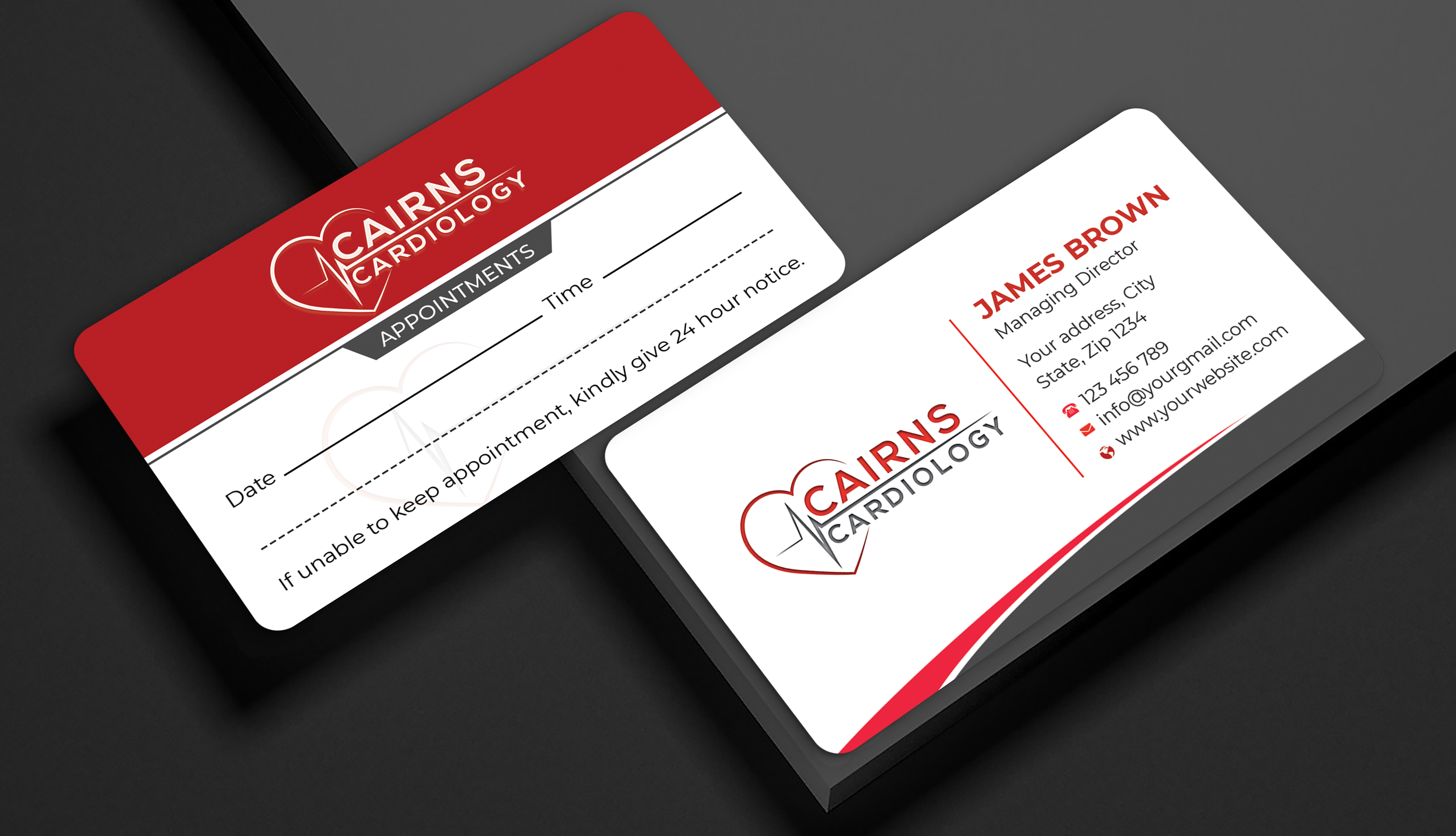 Business Card Design by Expert Bappy for Cairns Cardiology | Design #34617715
