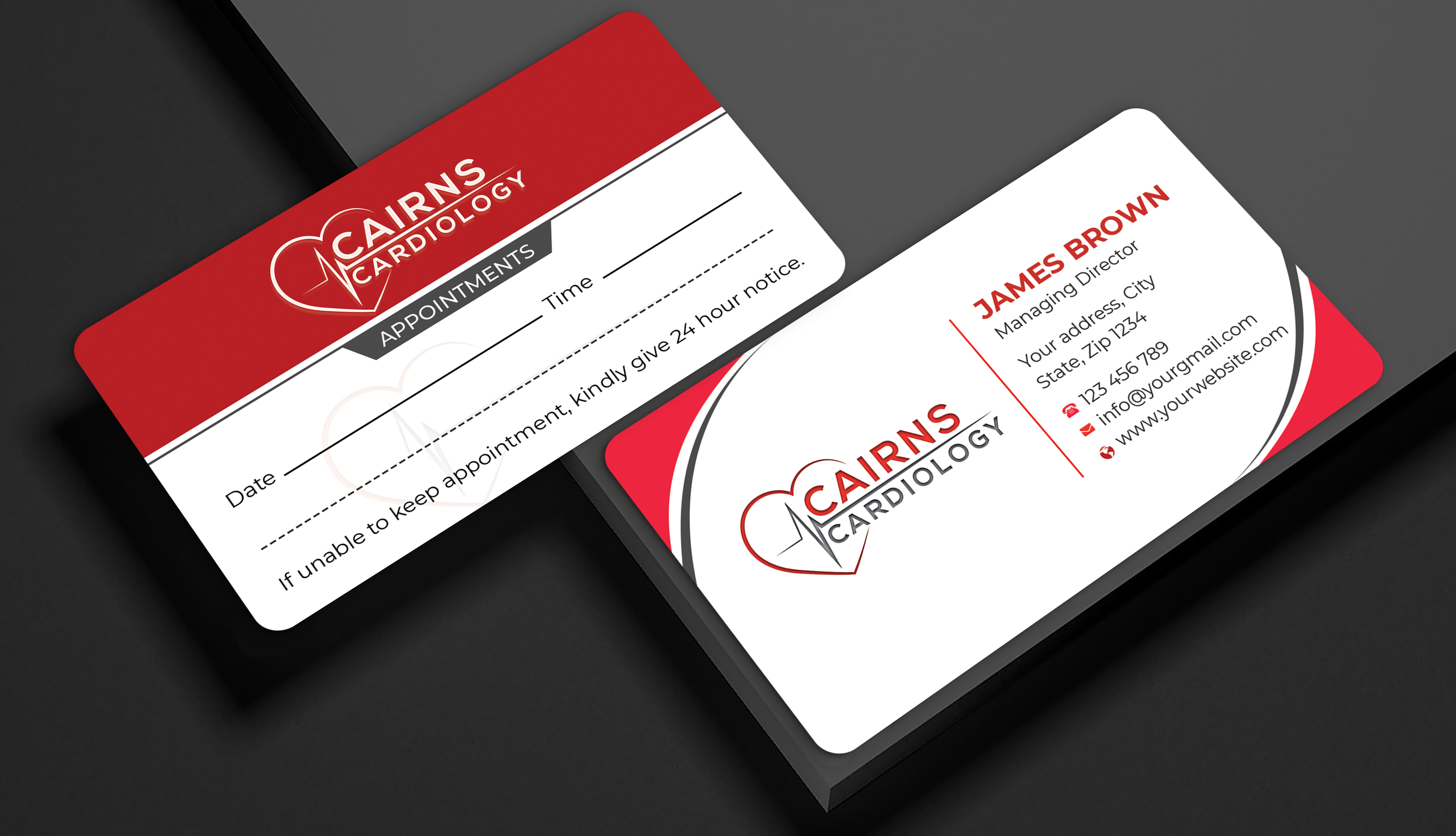 Business Card Design by Expert Bappy for Cairns Cardiology | Design #34617879