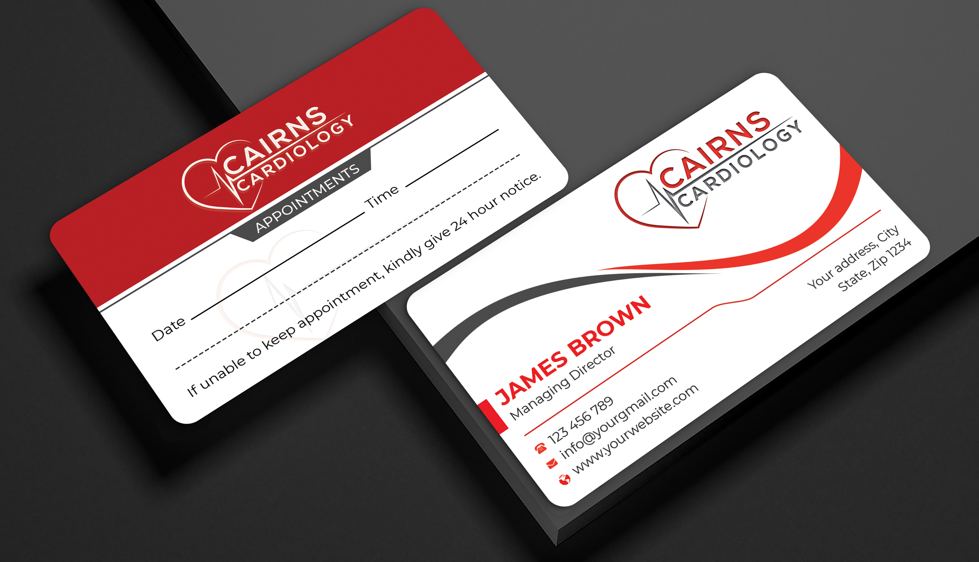 Business Card Design by Expert Bappy for Cairns Cardiology | Design #34618527