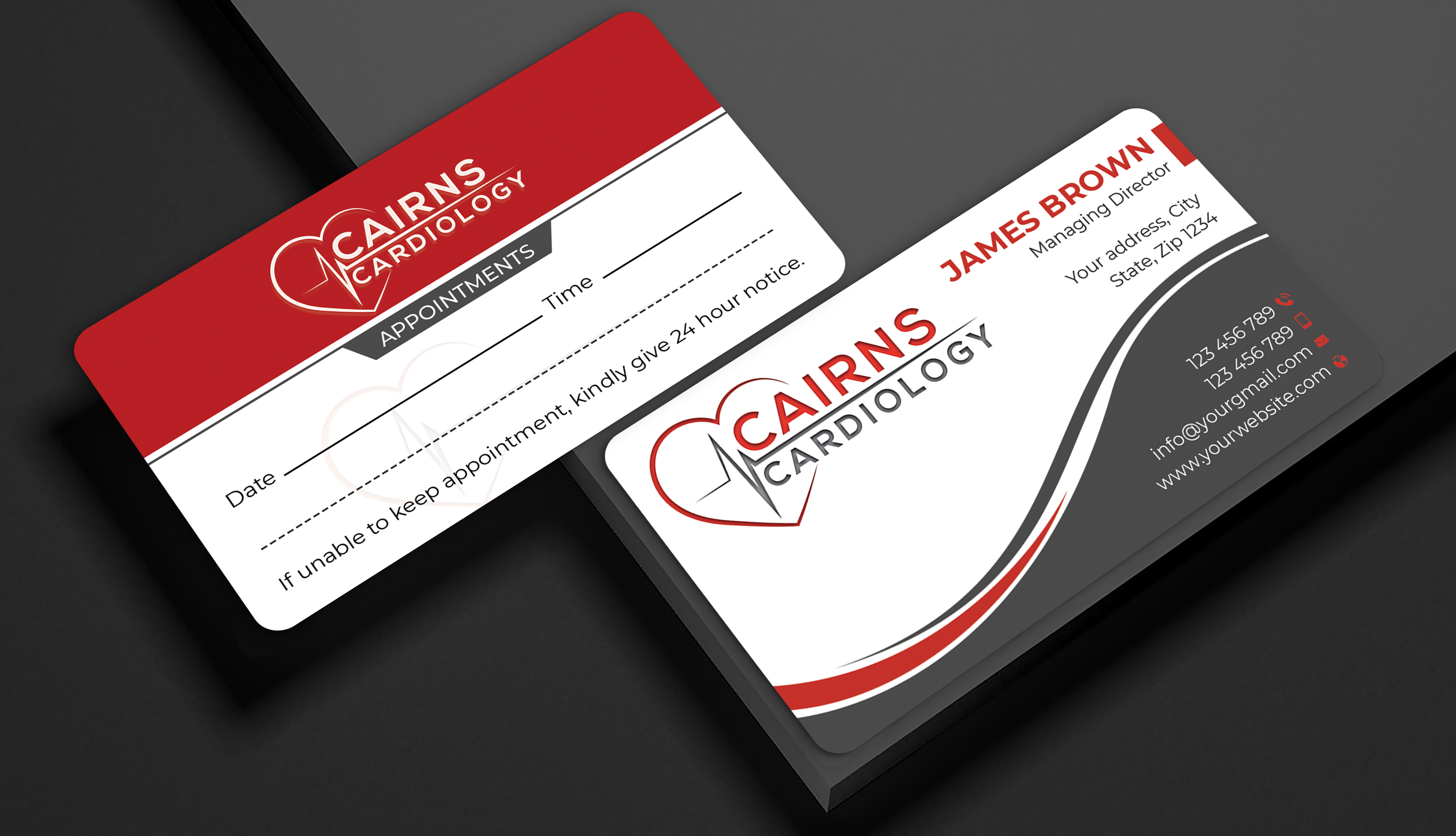 Business Card Design by Expert Bappy for Cairns Cardiology | Design #34618677