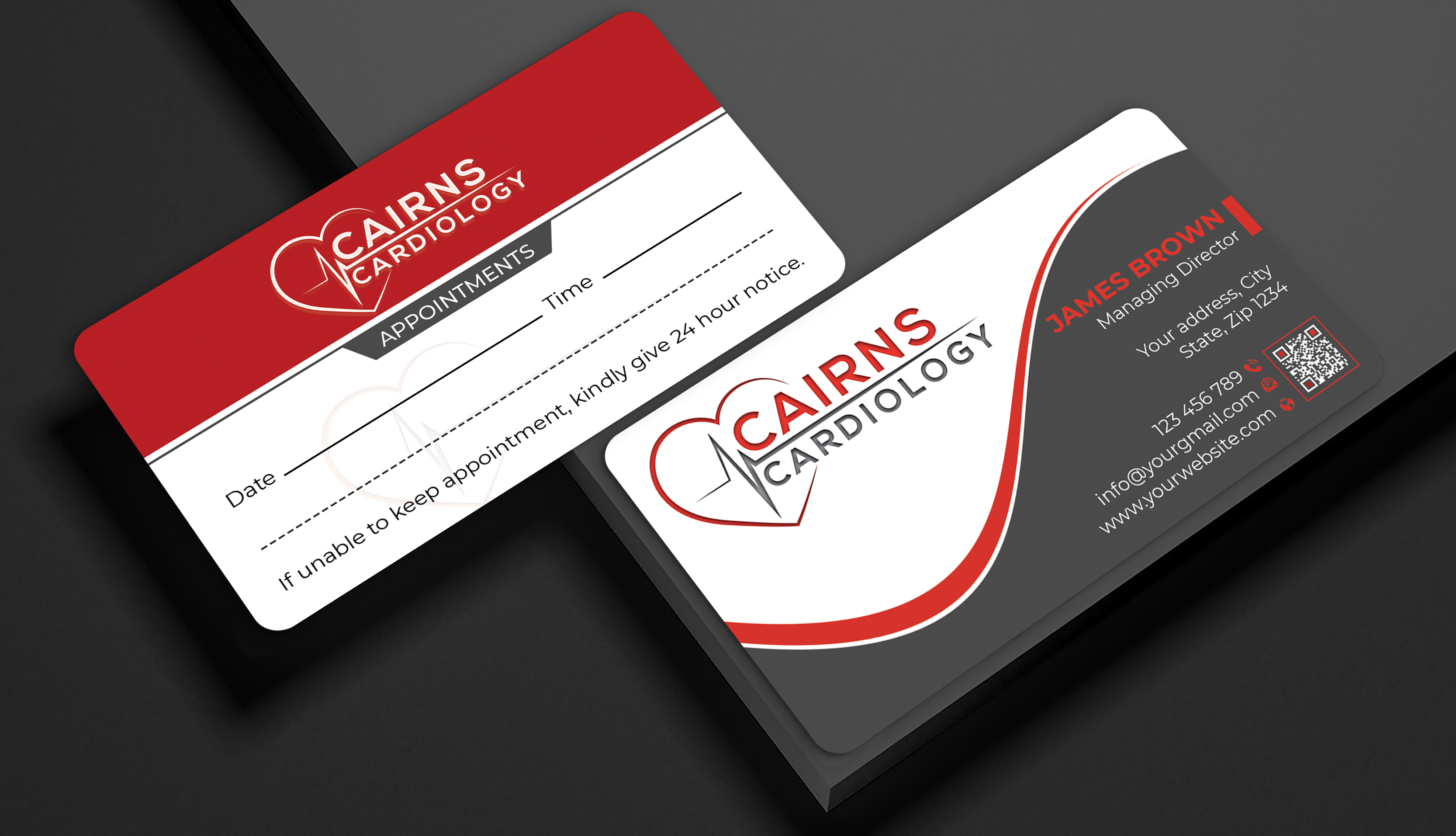 Business Card Design by Expert Bappy for Cairns Cardiology | Design #34618678