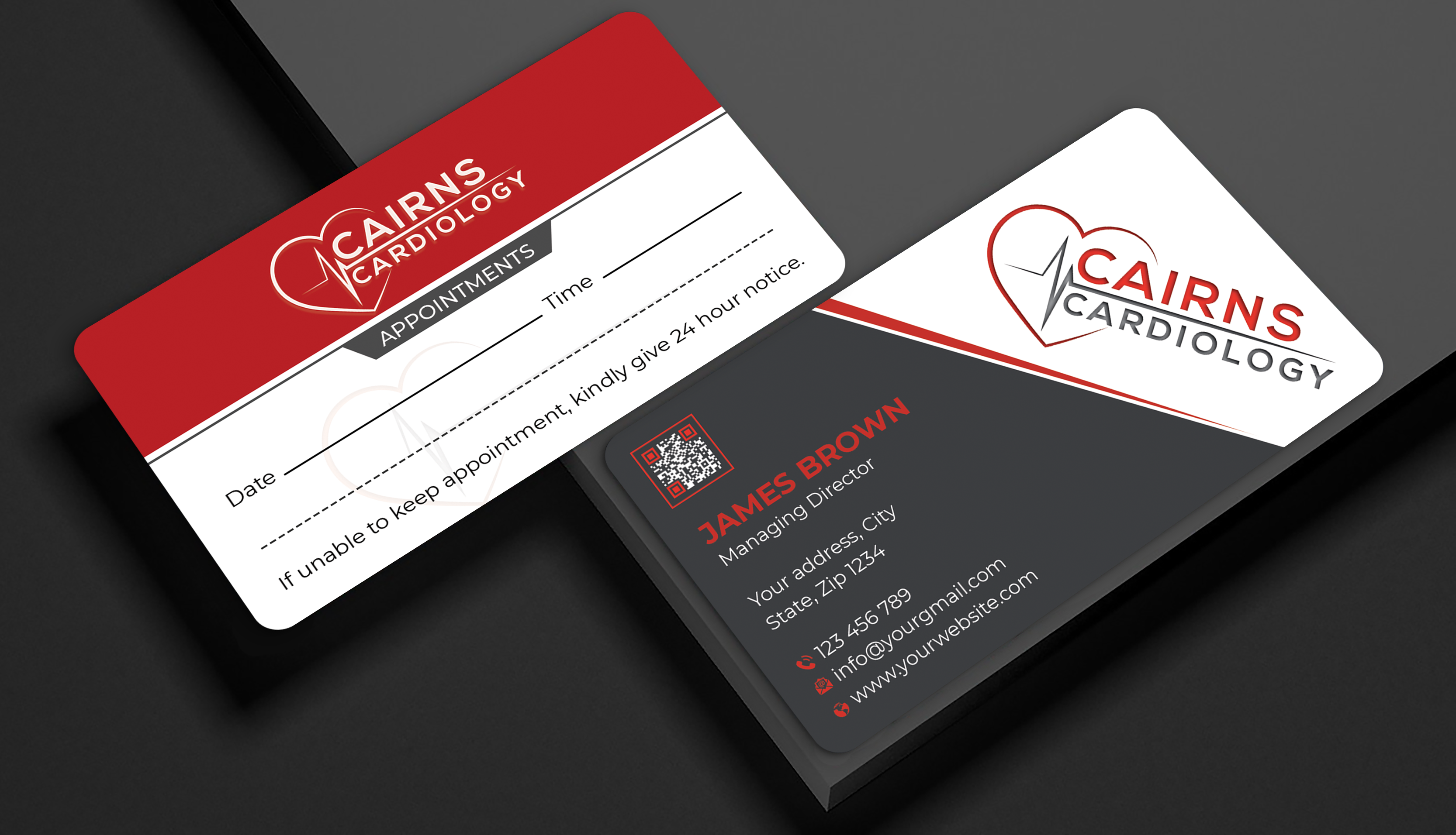 Business Card Design by Expert Bappy for Cairns Cardiology | Design #34618713