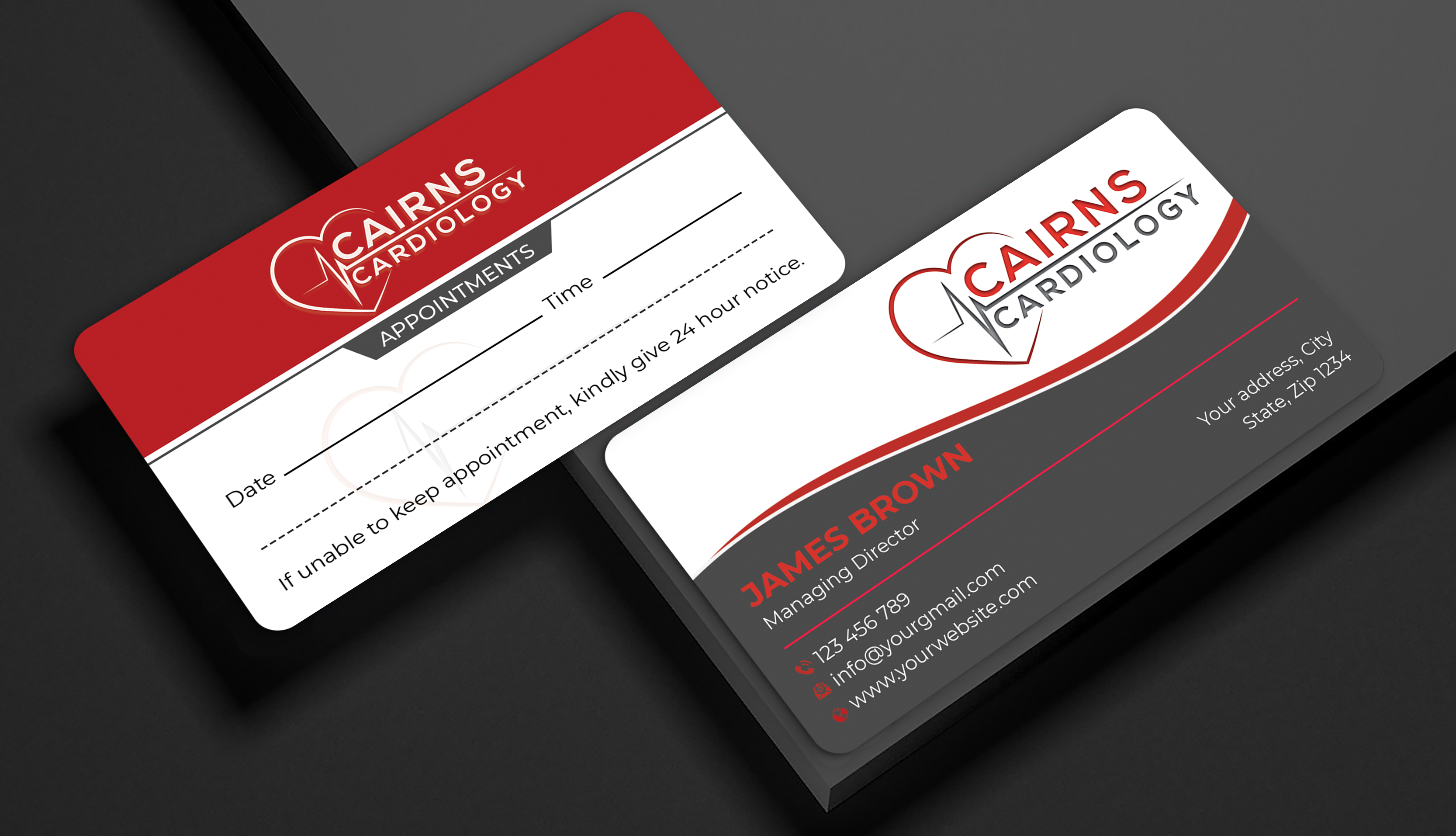 Business Card Design by Expert Bappy for Cairns Cardiology | Design #34618724