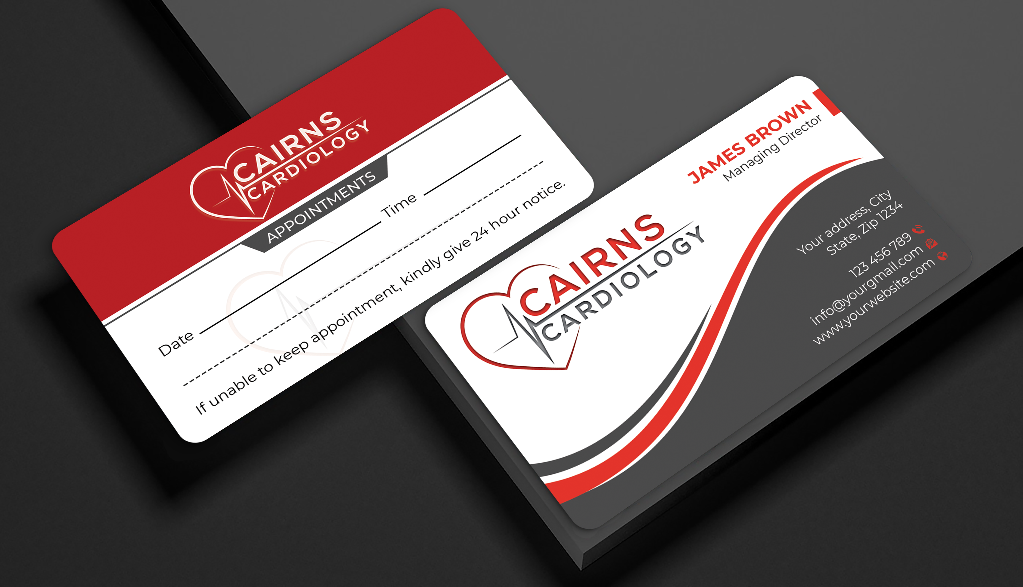 Business Card Design by Expert Bappy for Cairns Cardiology | Design #34618849