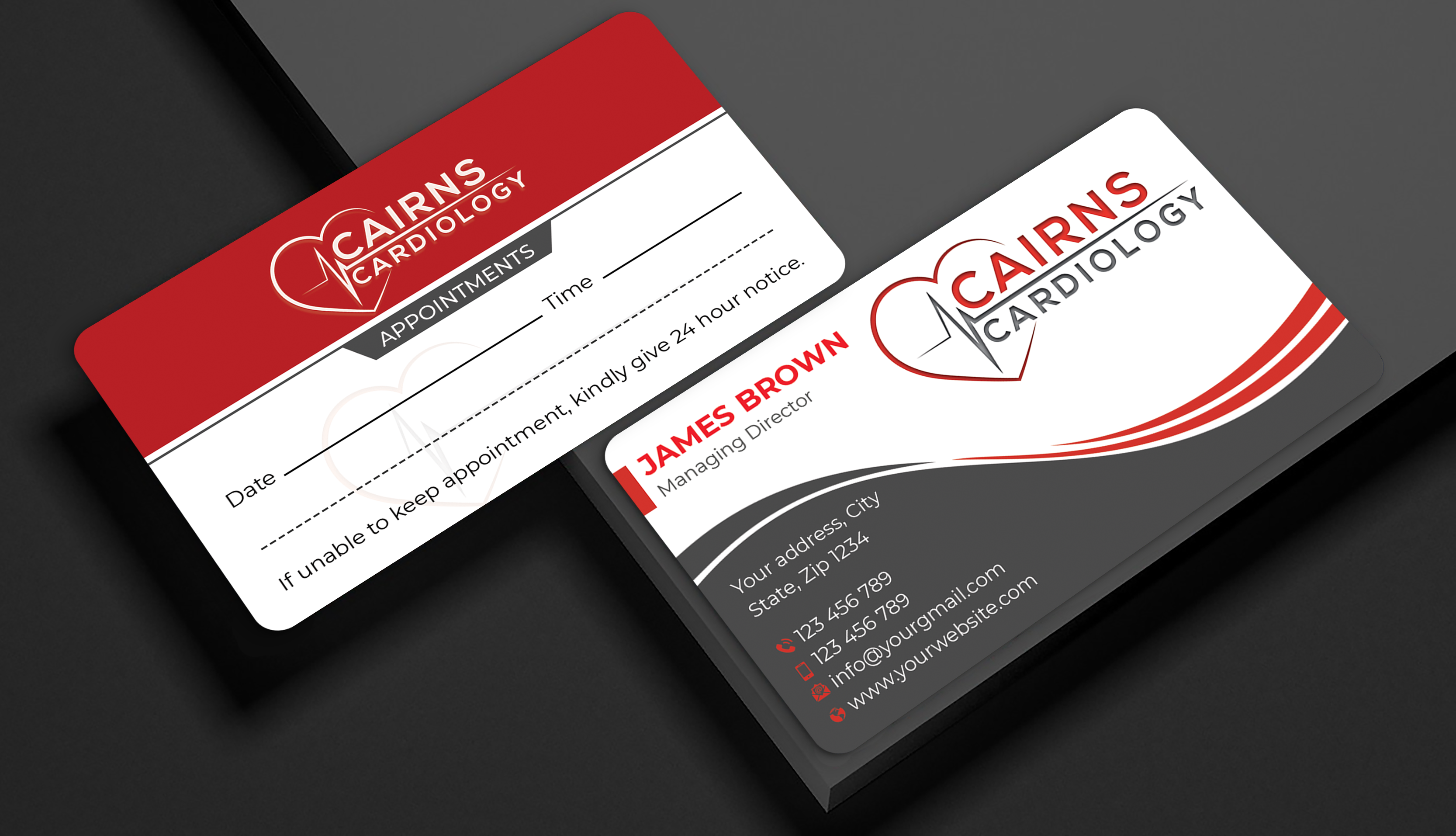 Business Card Design by Expert Bappy for Cairns Cardiology | Design #34619007
