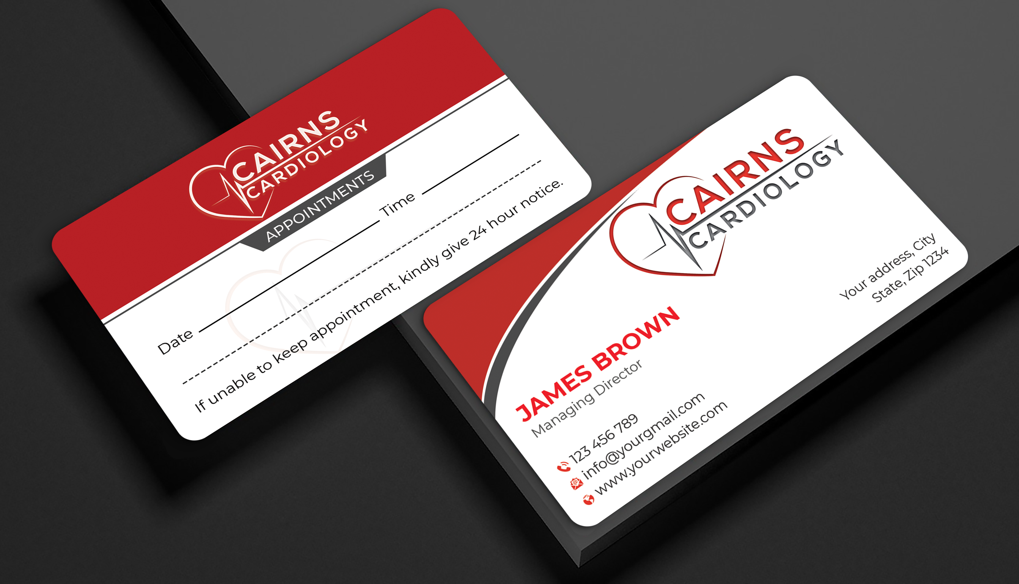 Business Card Design by Expert Bappy for Cairns Cardiology | Design #34619510