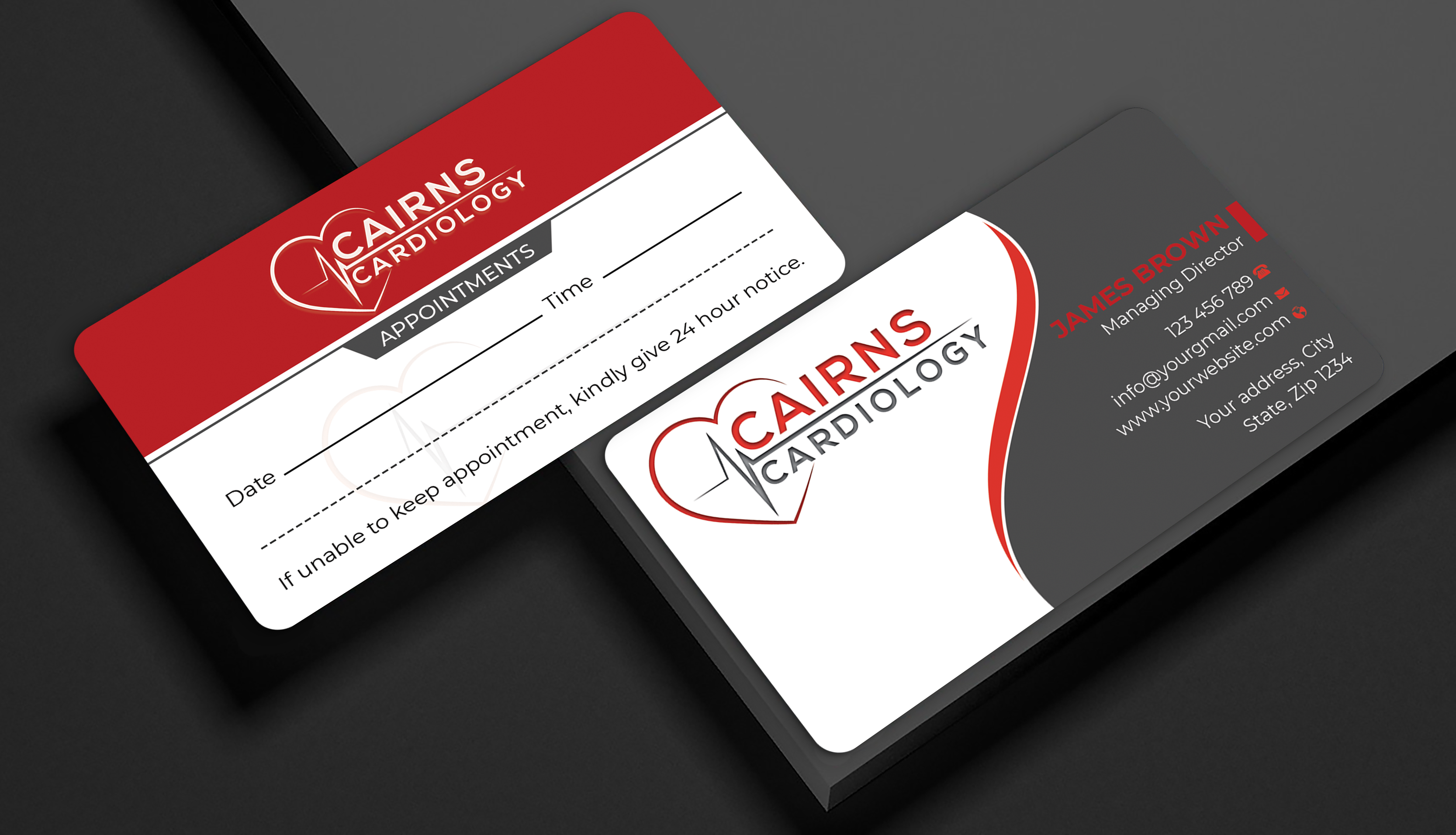 Business Card Design by Expert Bappy for Cairns Cardiology | Design #34619550