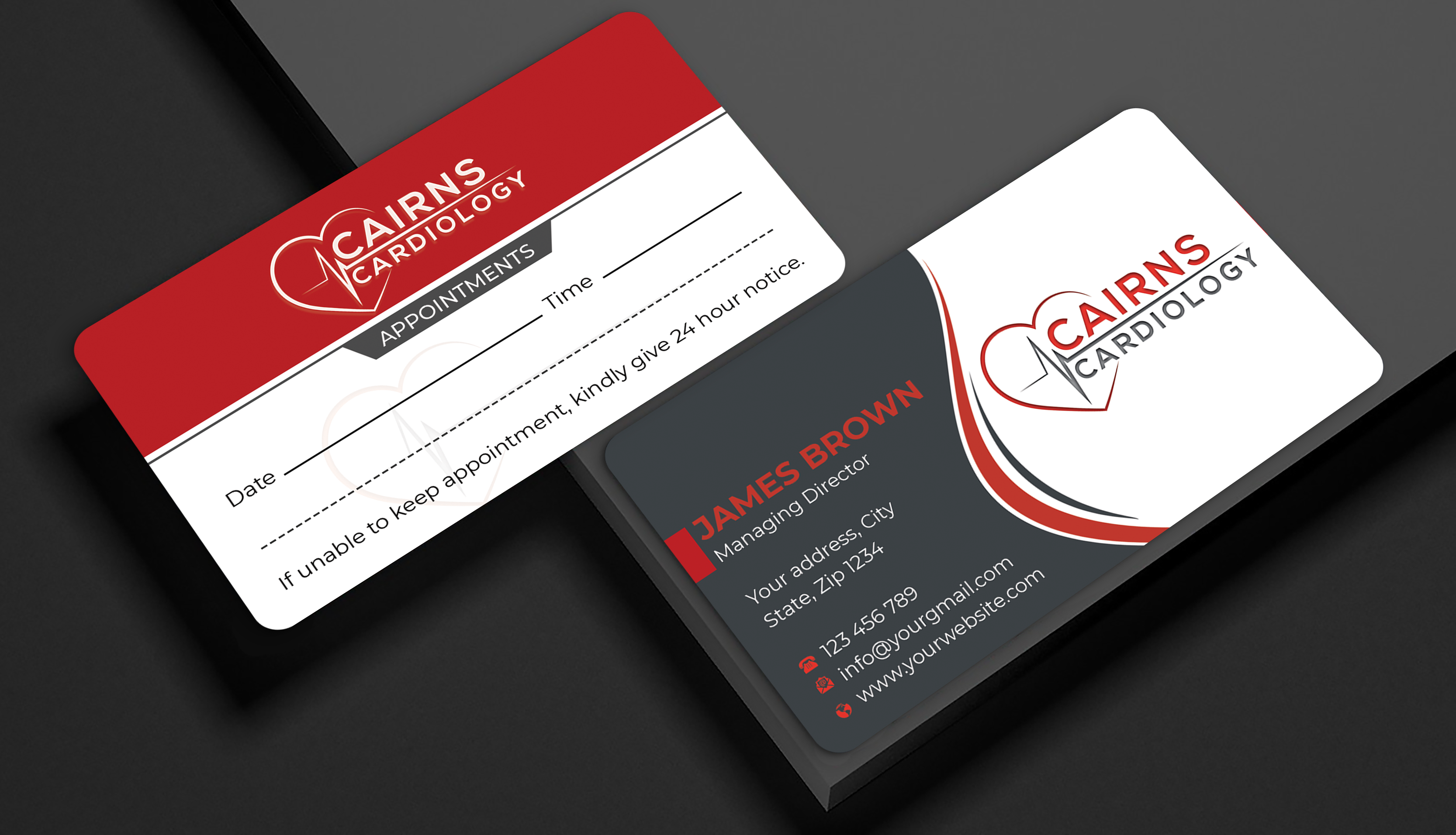Business Card Design by Expert Bappy for Cairns Cardiology | Design #34619551