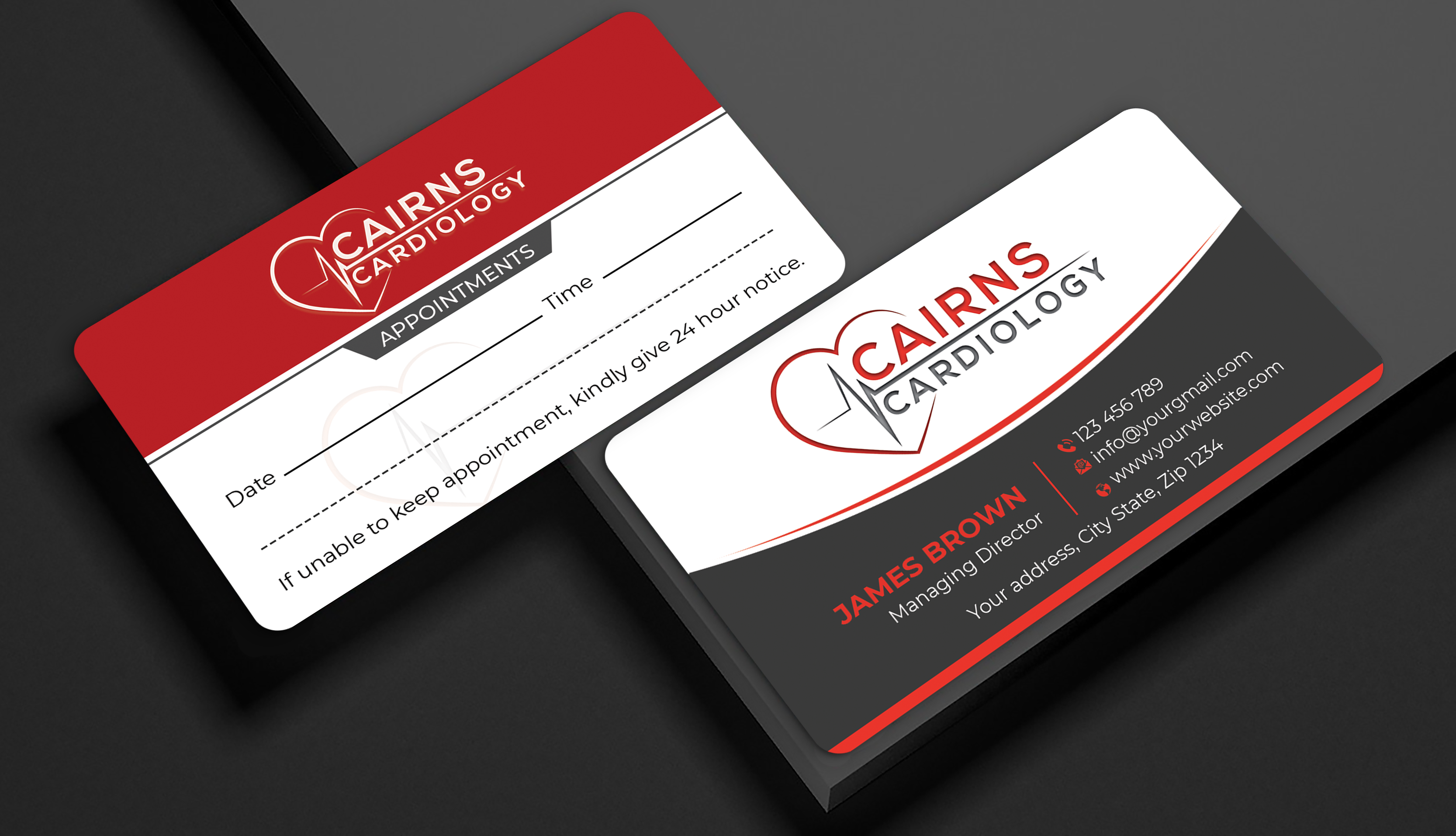 Business Card Design by Expert Bappy for Cairns Cardiology | Design #34619568
