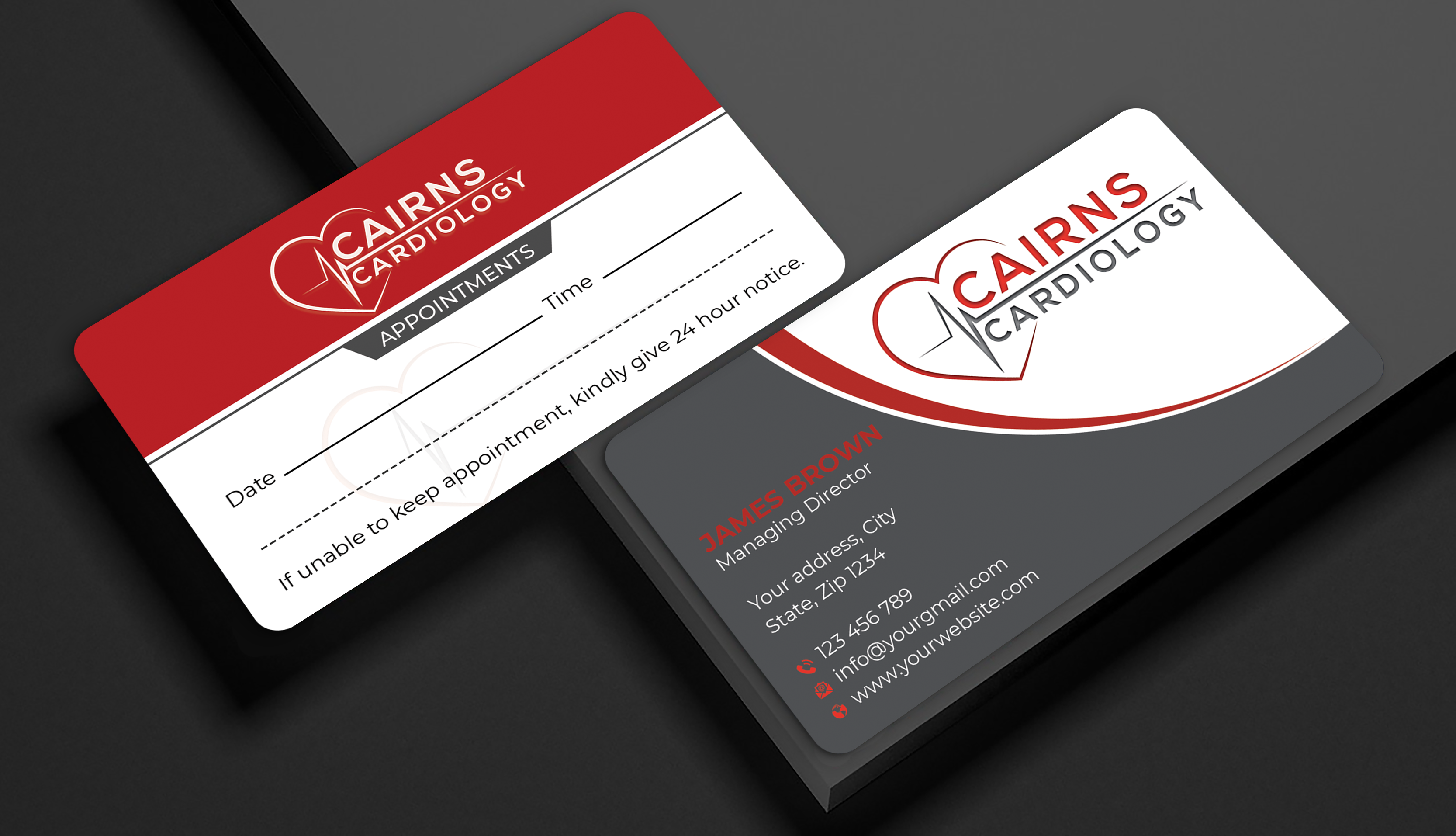 Business Card Design by Expert Bappy for Cairns Cardiology | Design #34619644