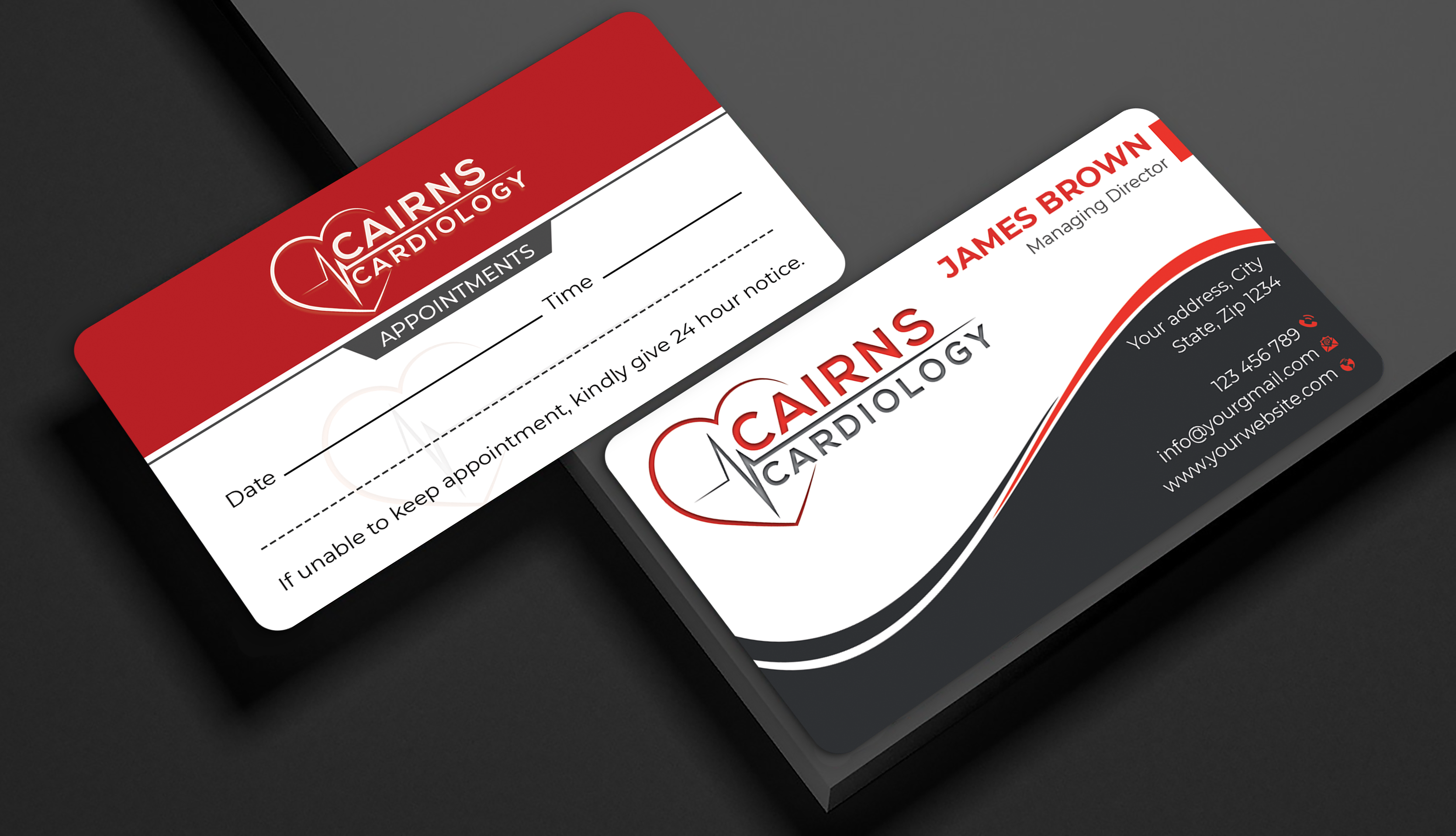Business Card Design by Expert Bappy for Cairns Cardiology | Design #34619841