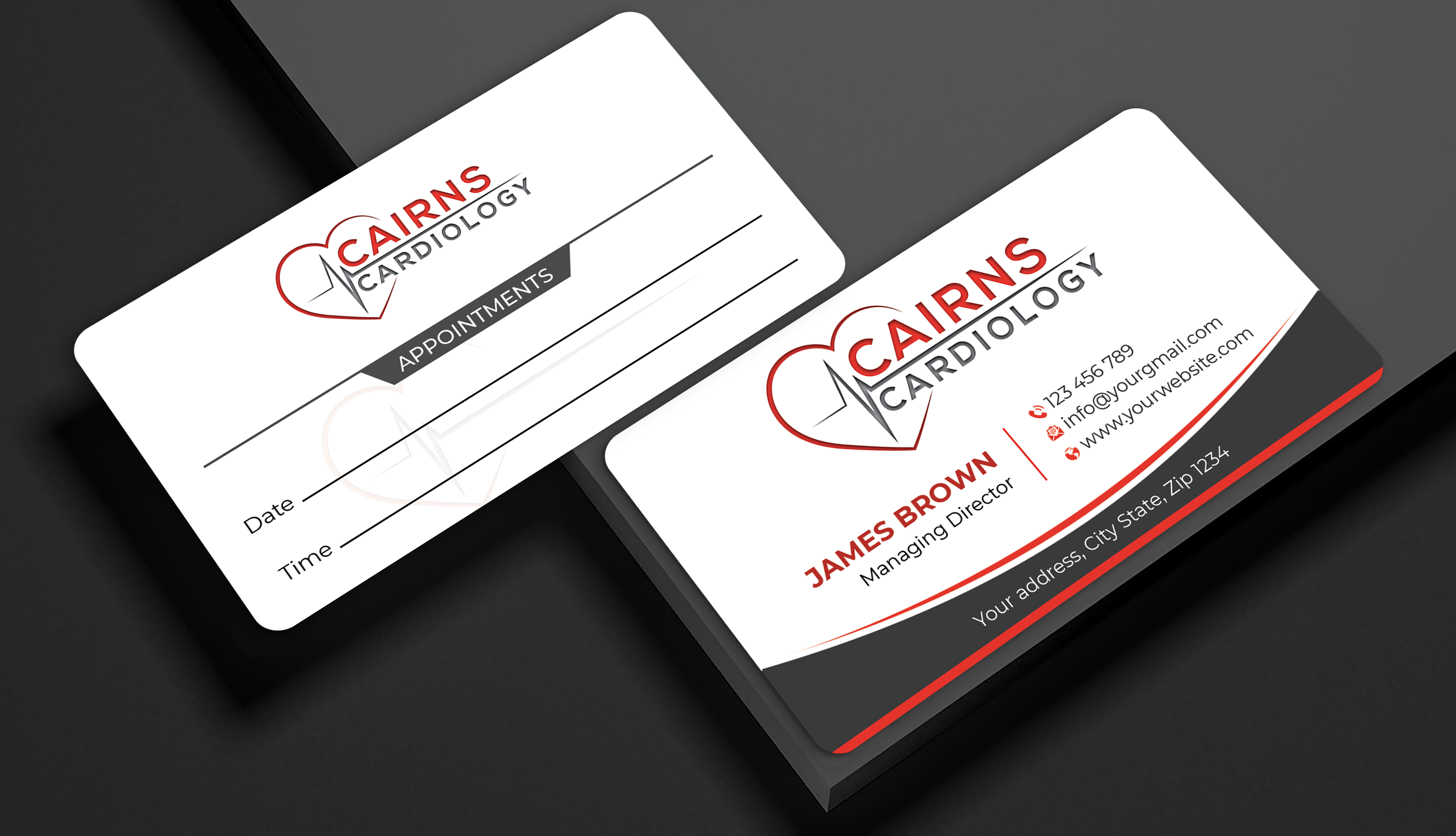 Business Card Design by Expert Bappy for Cairns Cardiology | Design #34690649