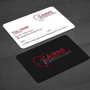 Business Card Design by WellDesign for Cairns Cardiology | Design: #34621154