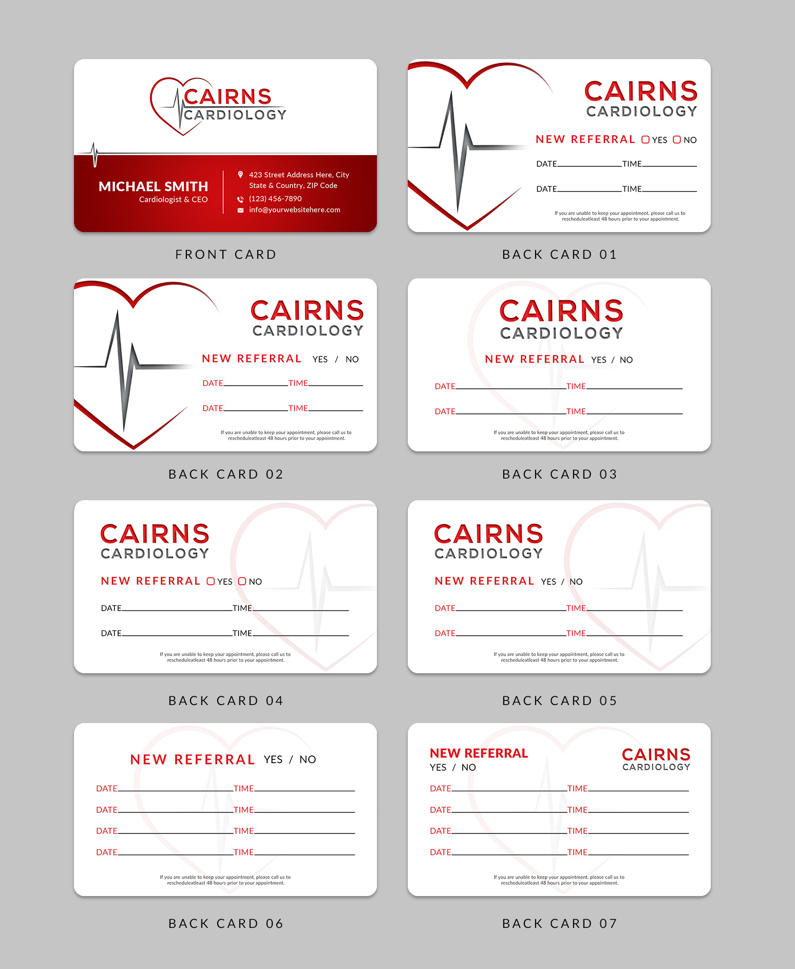Business Card Design by Sun Moon Graphic Designer for Cairns Cardiology | Design #34704033