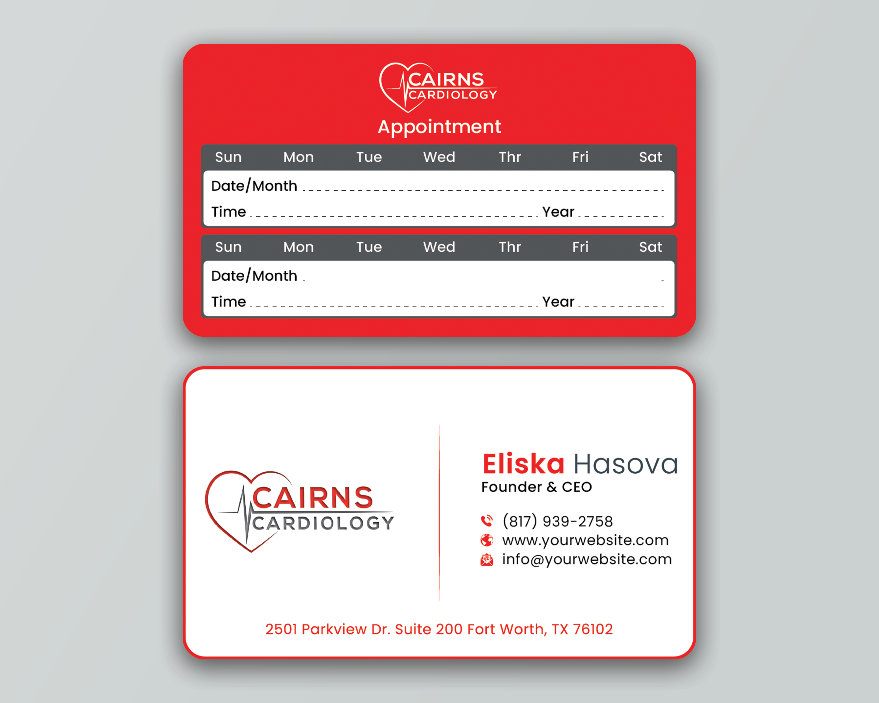 Business Card Design by DesignerShahadat for Cairns Cardiology | Design #34598566