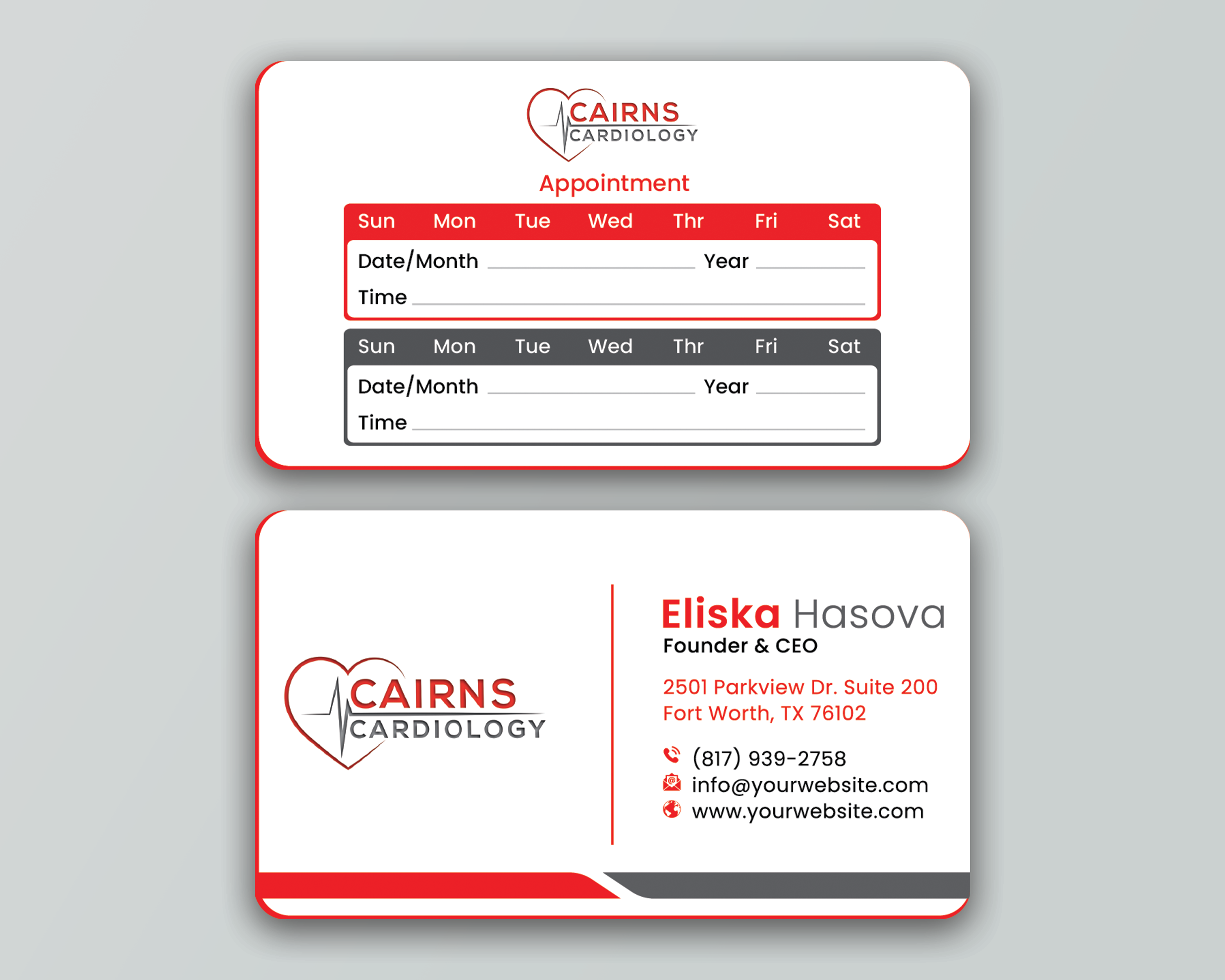 Business Card Design by DesignerShahadat for Cairns Cardiology | Design #34600771