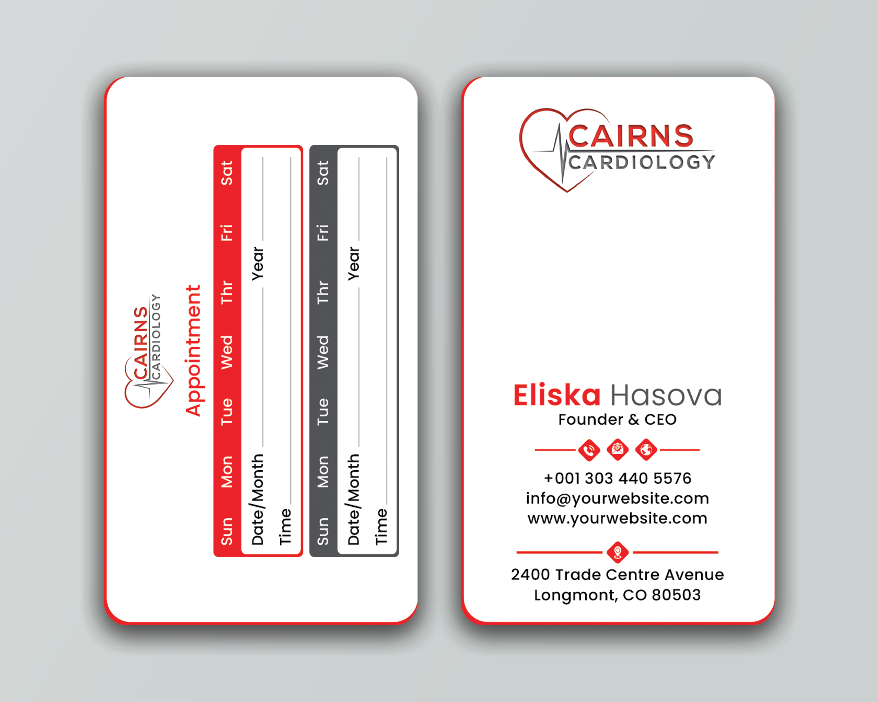 Business Card Design by DesignerShahadat for Cairns Cardiology | Design #34600799
