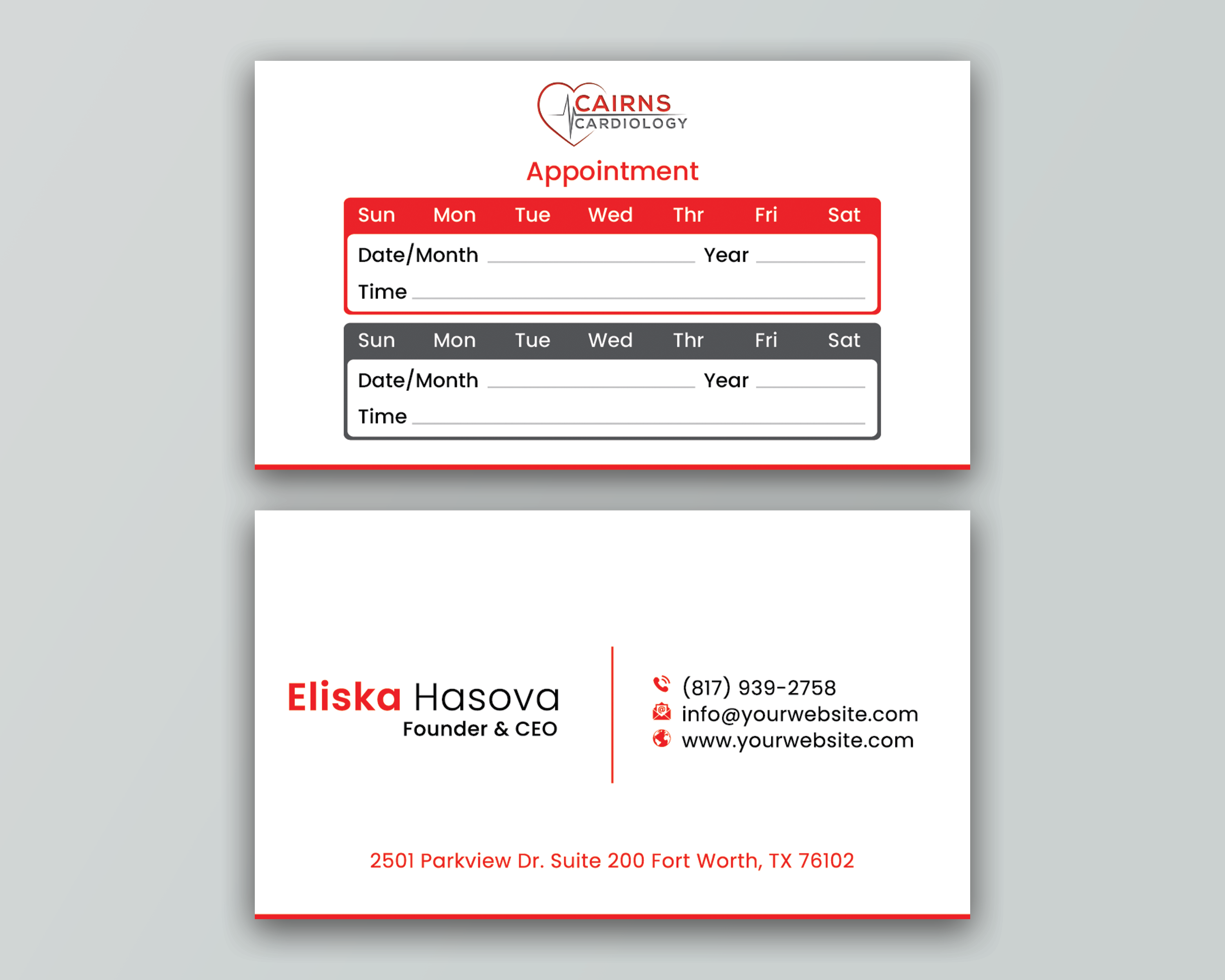 Business Card Design by DesignerShahadat for Cairns Cardiology | Design #34608054