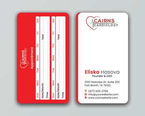 Design de Carte de Visite par DesignerShahadat pour Cairns Cardiology | Design : #34608058