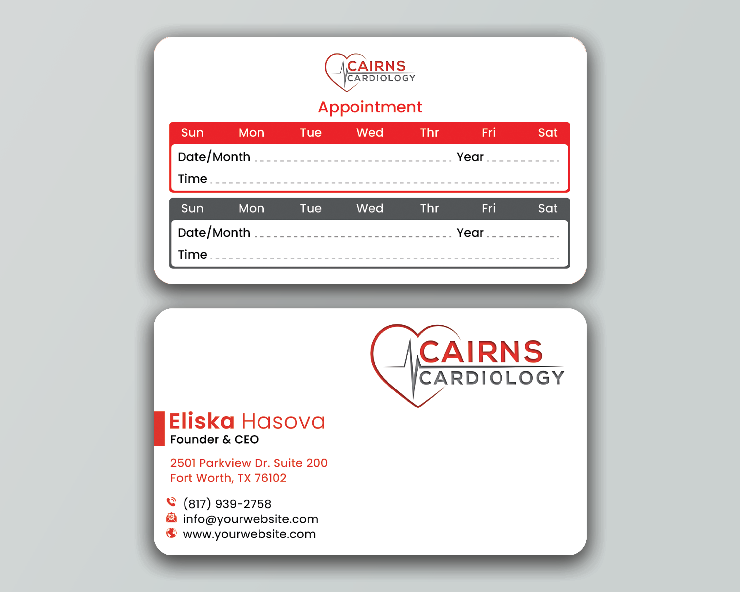 Business Card Design by DesignerShahadat for Cairns Cardiology | Design #34608748