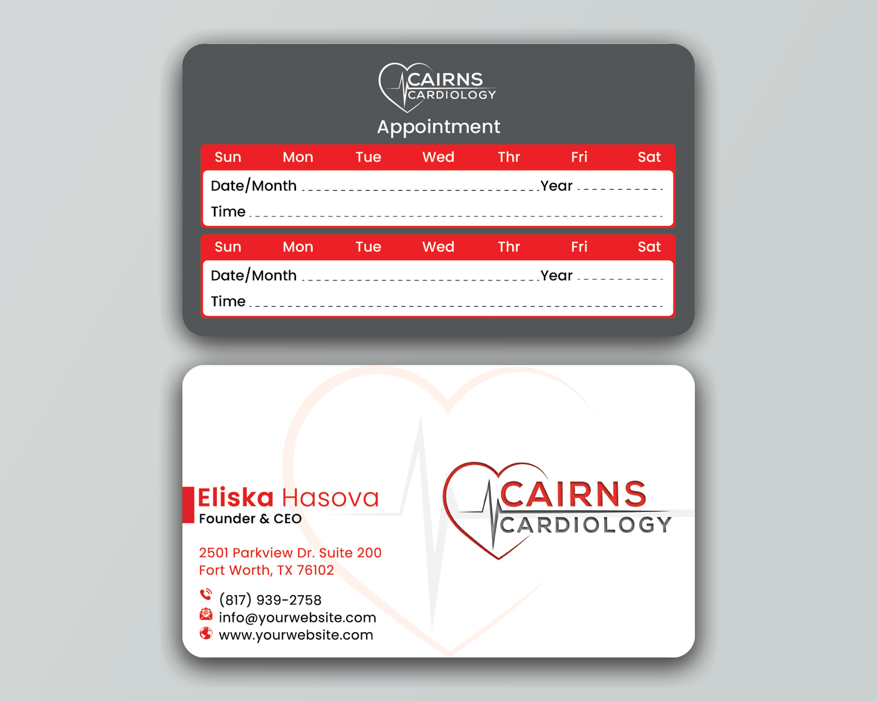 Business Card Design by DesignerShahadat for Cairns Cardiology | Design #34608750