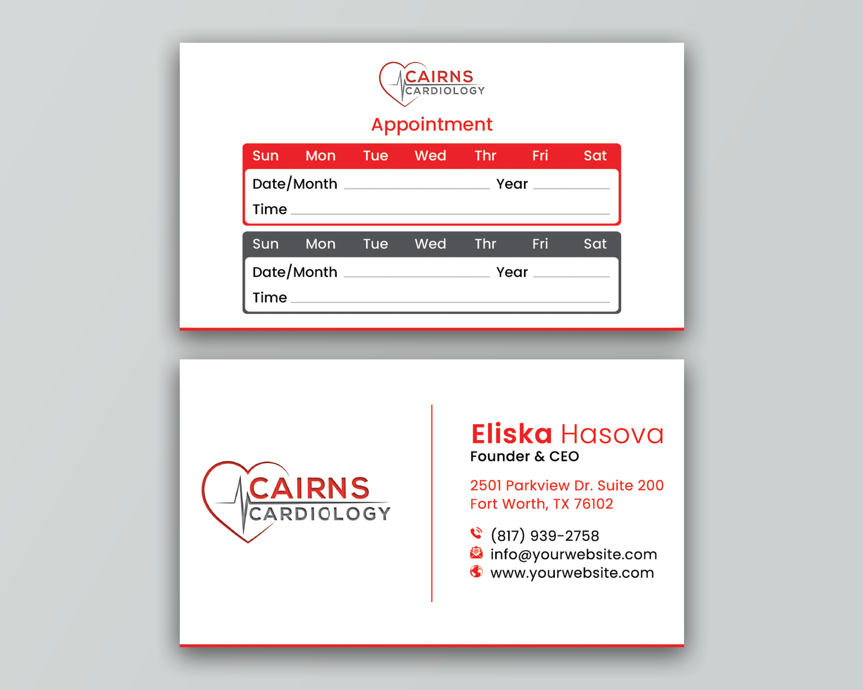 Business Card Design by DesignerShahadat for Cairns Cardiology | Design #34614901