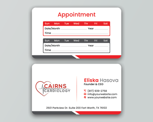 Design de Carte de Visite par DesignerShahadat pour Cairns Cardiology | Design : #34614902