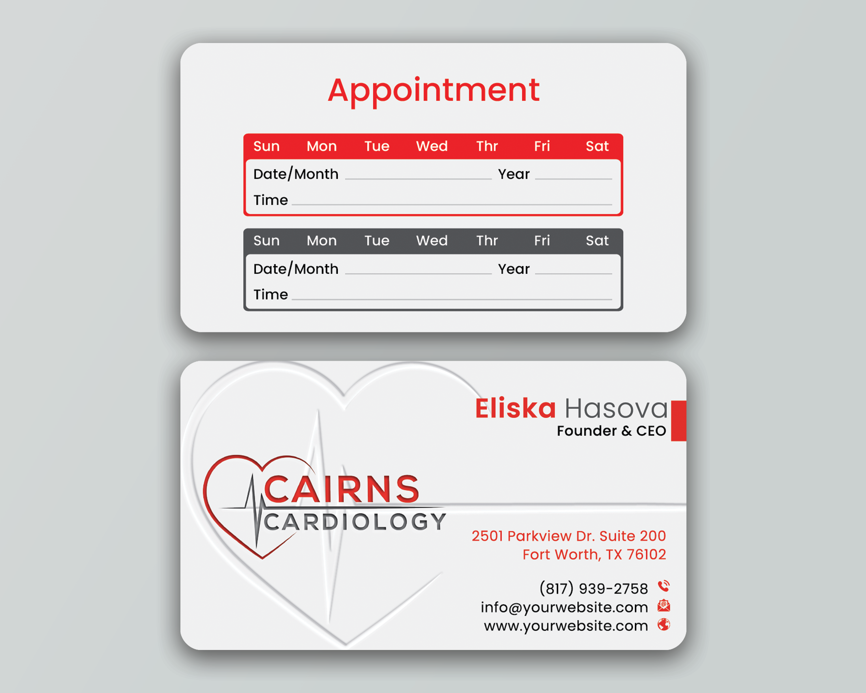 Diseño de Tarjeta de Presentación por DesignerShahadat para Cairns Cardiology | Diseño #34614903